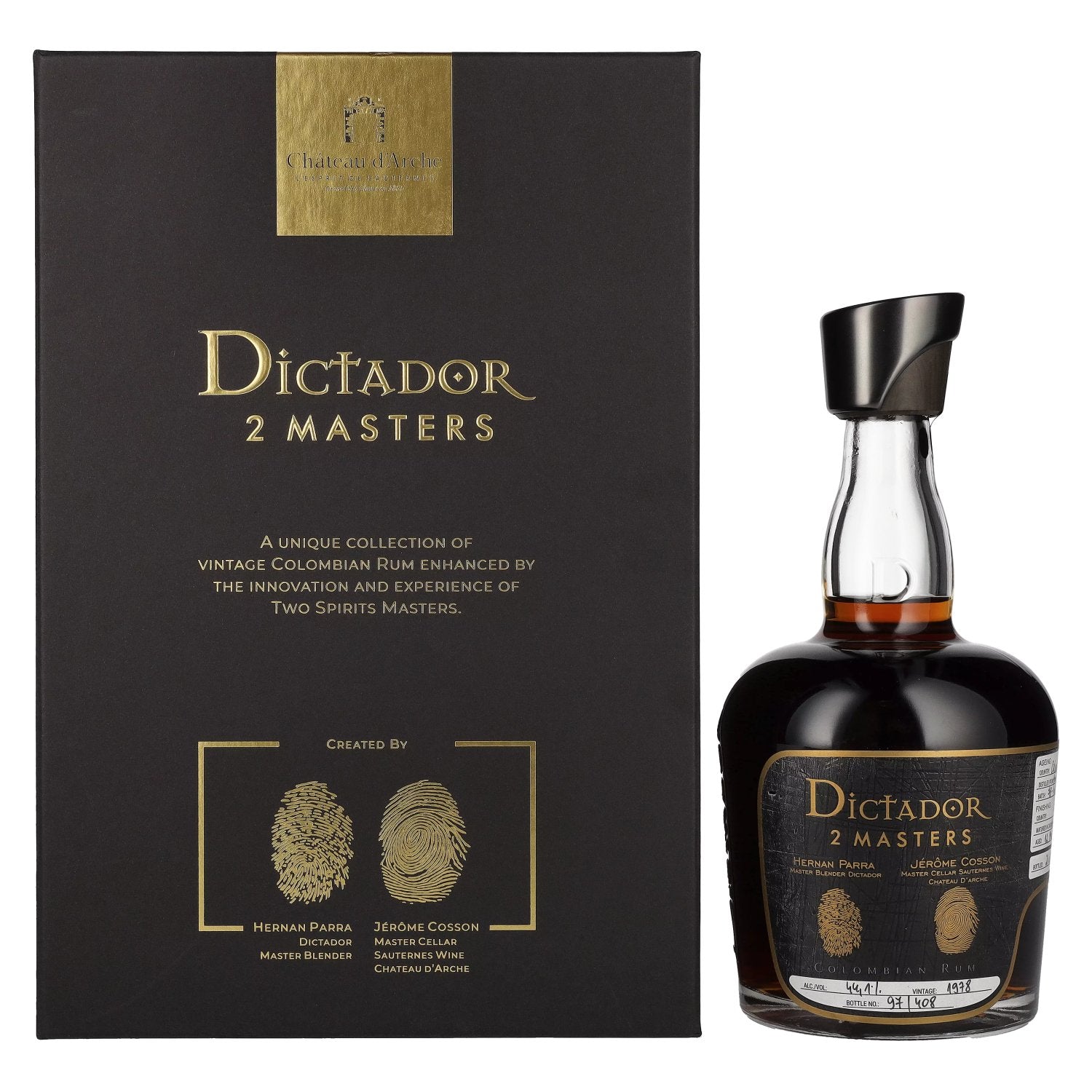 Dictador 2 MASTERS 1978 39 Years Old Chateau dâArche Finish 2nd Release 44,1% Vol. 0,7l in Giftbox