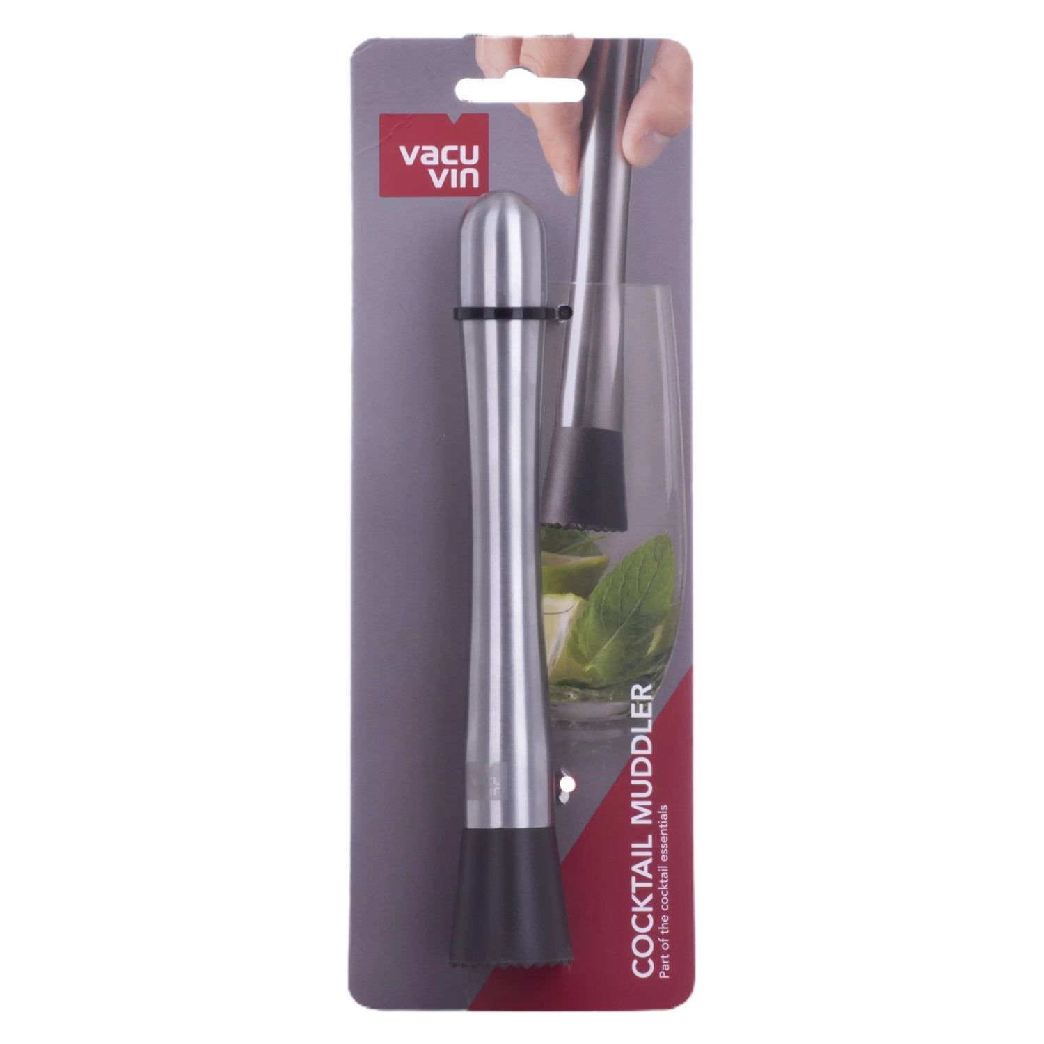 VACU VIN Cocktailstoessel Edelstahl 20,5 cm 1 Stueck