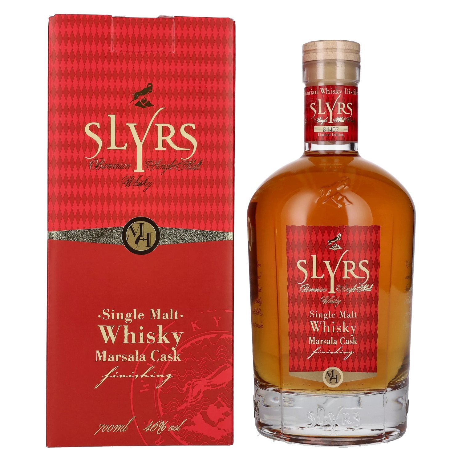 Slyrs Single Malt Whisky Marsala Fass Finish 46% Vol. 0,7l in Giftbox