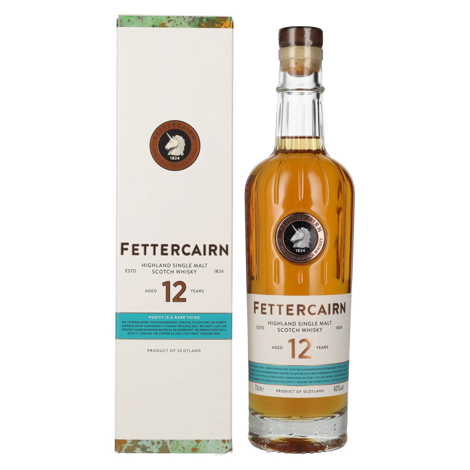 Fettercairn 12 Years Old Highland Single Malt Scotch Whisky 40% Vol. 0,7l in Giftbox