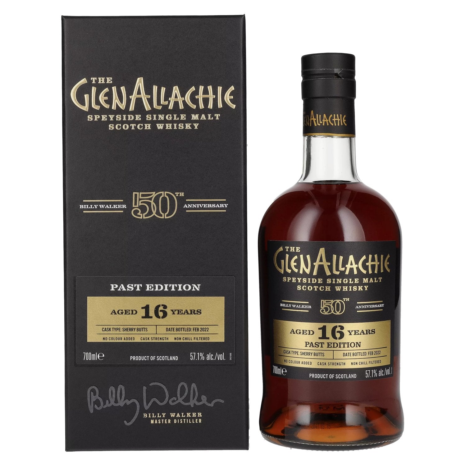 The GlenAllachie 16 Years Old 50th Anniversary PAST EDITION 57,1% Vol. 0,7l in Giftbox