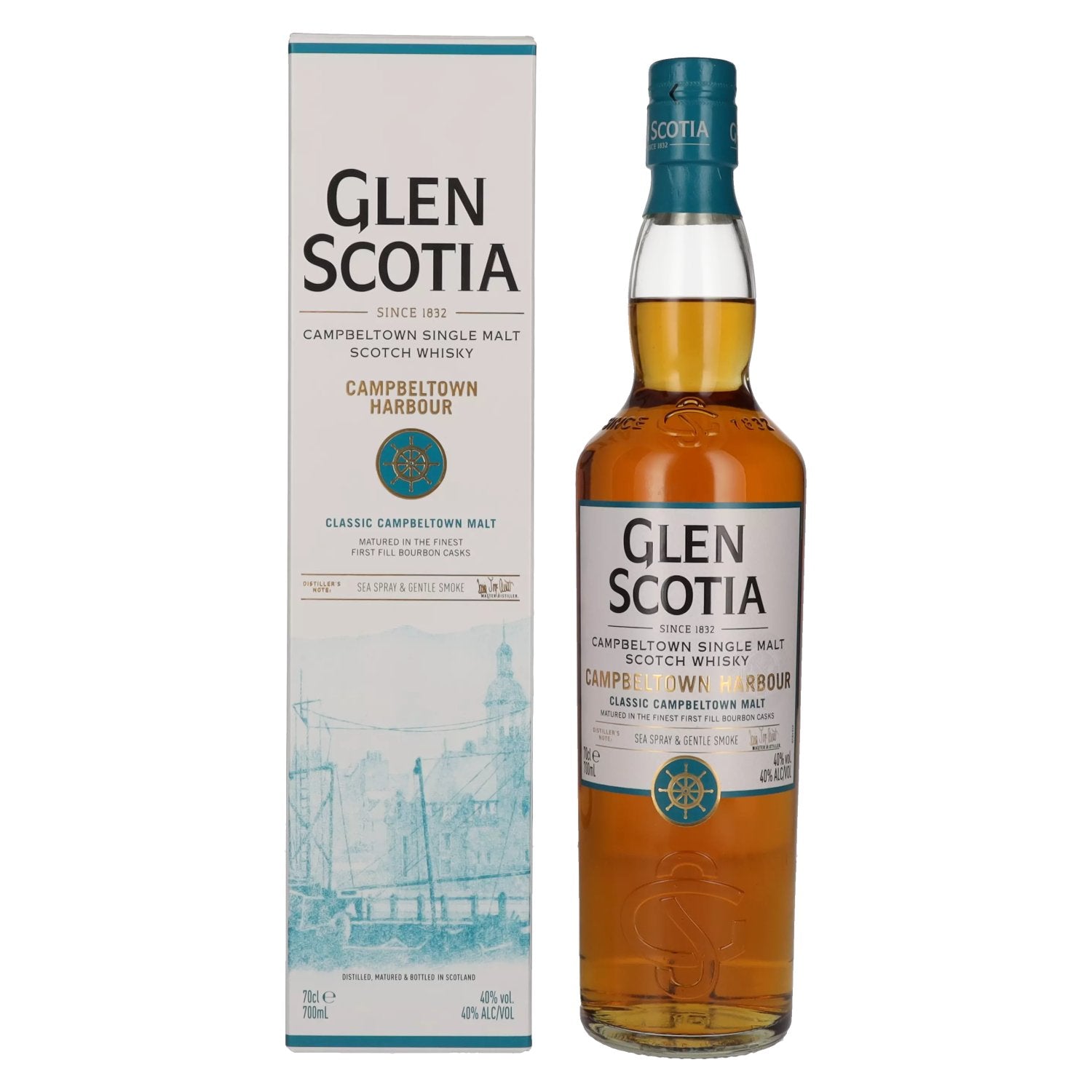 Glen Scotia CAMPBELTOWN HARBOUR Single Malt 40% Vol. 0,7l in Giftbox