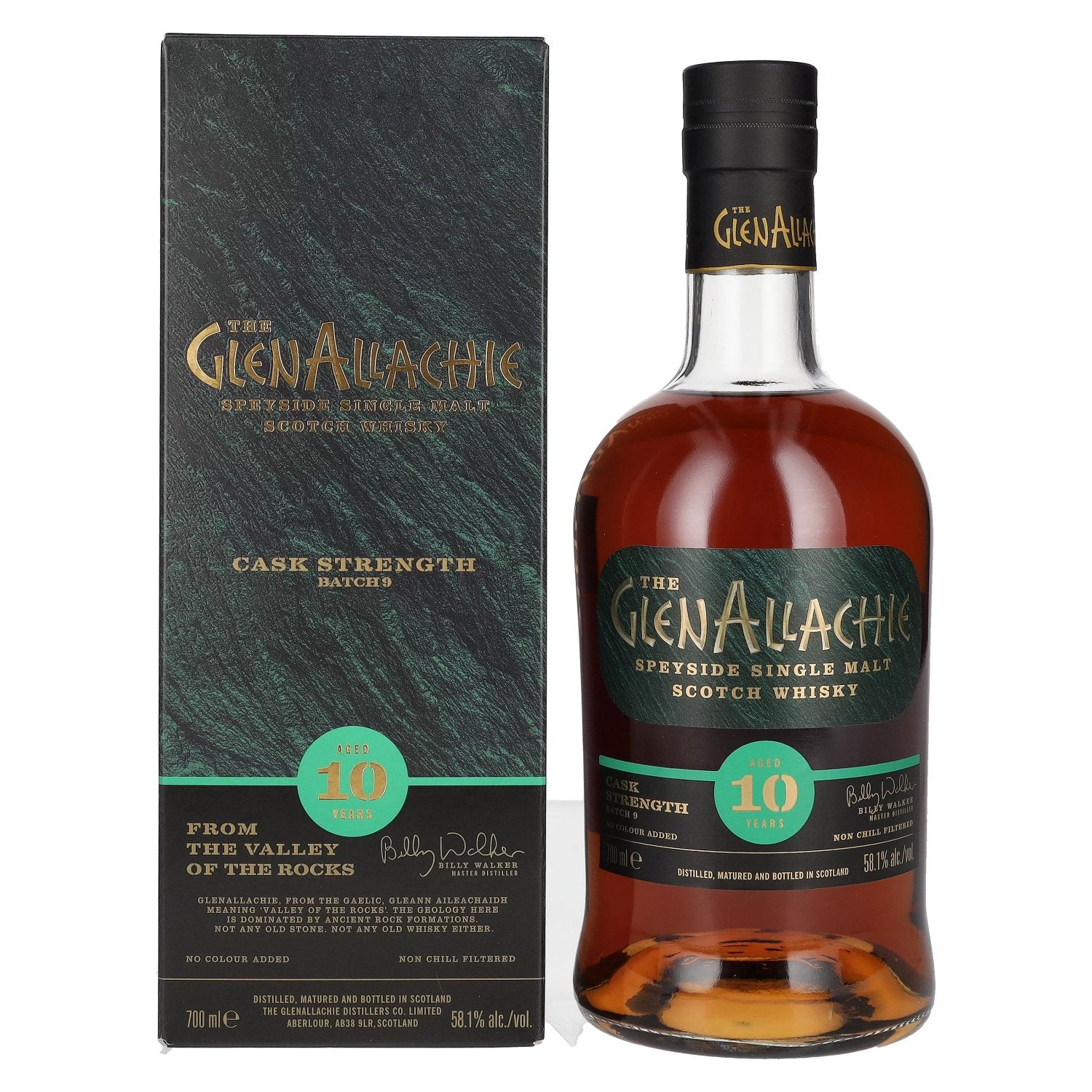 The GlenAllachie 10 Years Old CASK STRENGTH Batch 9 58,1% Vol. 0,7l in Giftbox