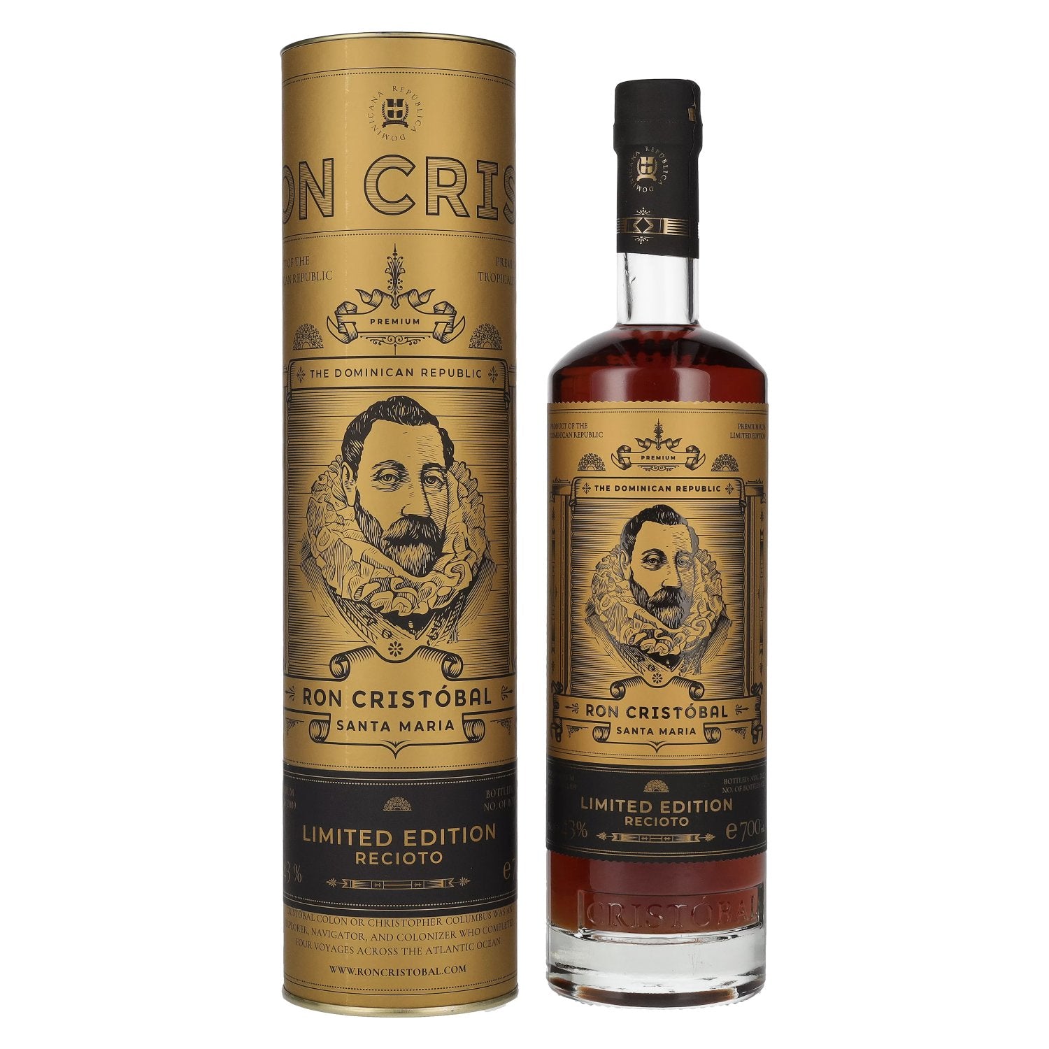 Ron Cristobal Santa Maria Recioto Limited Edition 43% Vol. 0,7l in Giftbox