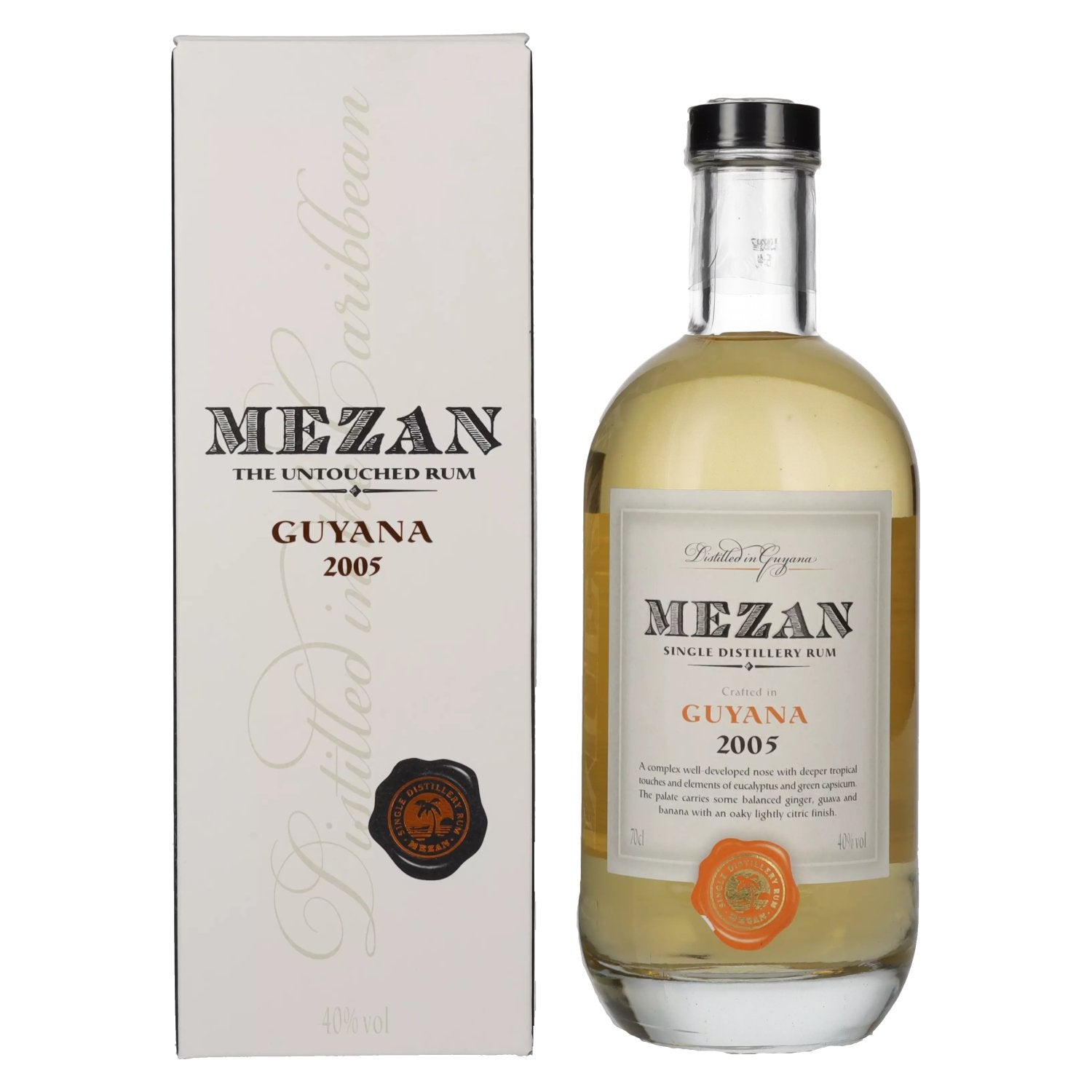 Mezan Single Distillery Rum GUYANA 2005 40% Vol. 0,7l in Giftbox