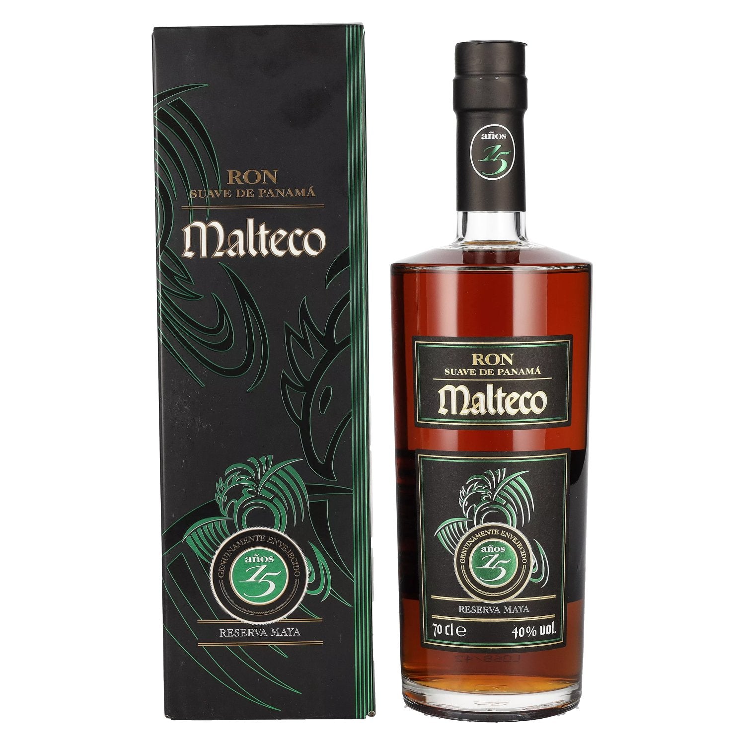 Ron Malteco 15 Anos Reserva Maya 40% Vol. 0,7l in Giftbox