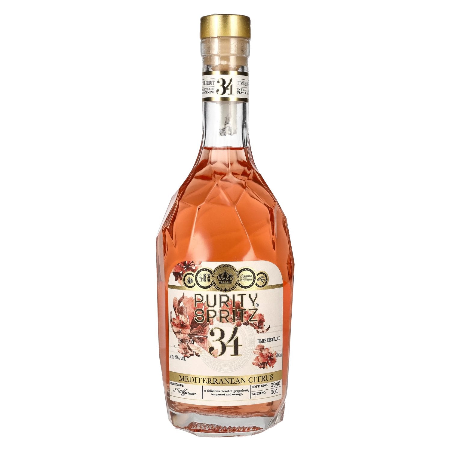 Purity SPRITZ 34 Times Distilled Mediterranean Citrus 30% Vol. 0,7l