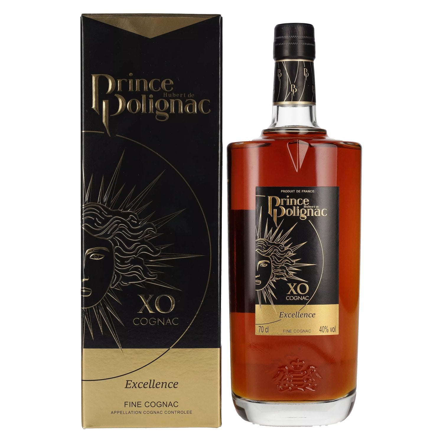 Prince Hubert de Polignac X.O Cognac Excellence 40% Vol. 0,7l in Giftbox