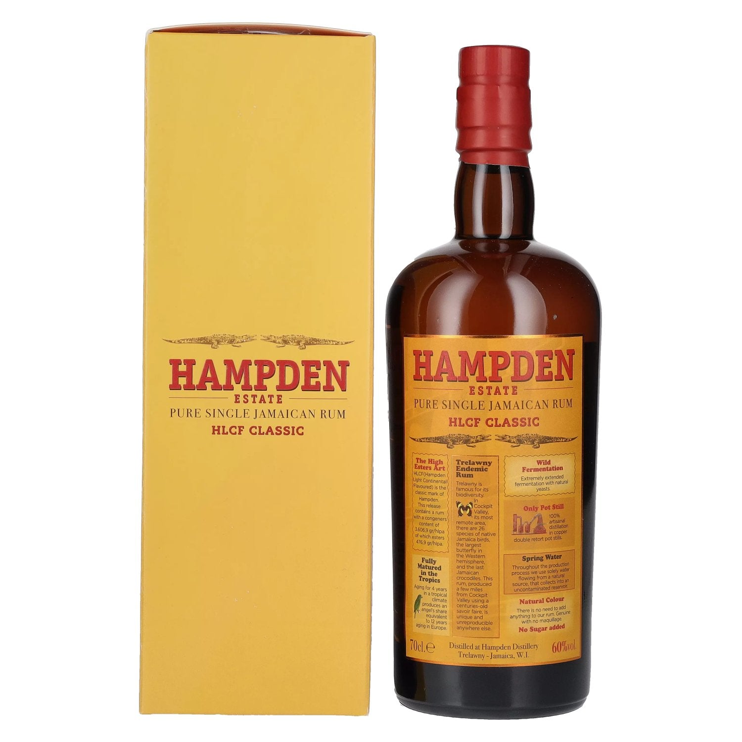 Hampden HLCF CLASSIC Estate Pure Single Jamaican Rum 60% Vol. 0,7l in Giftbox