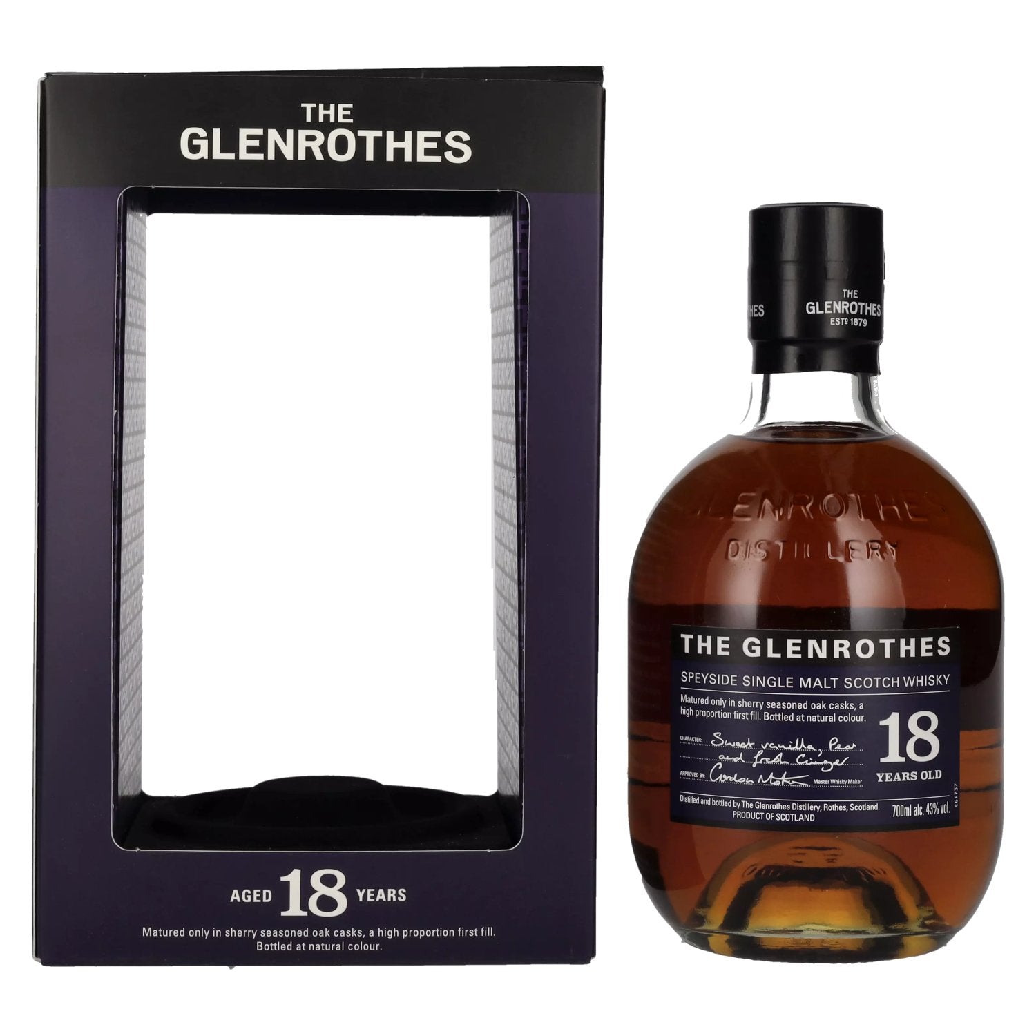 The Glenrothes 18 Years Old Speyside Single Malt 43% Vol. 0,7l in Giftbox