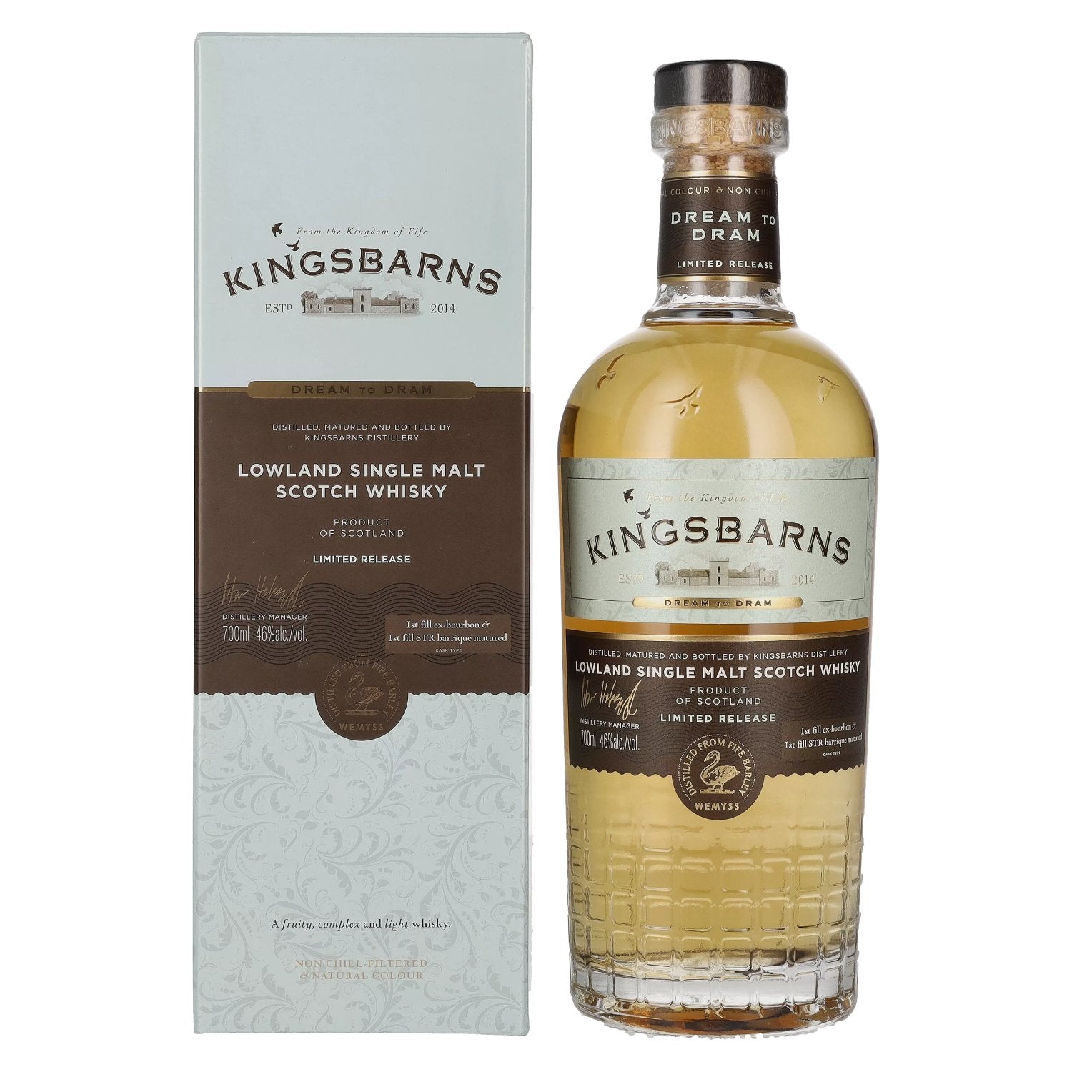 Kingsbarns DREAM TO DRAM Lowland Single Malt Scotch Whisky 46% Vol. 0,7l in Giftbox