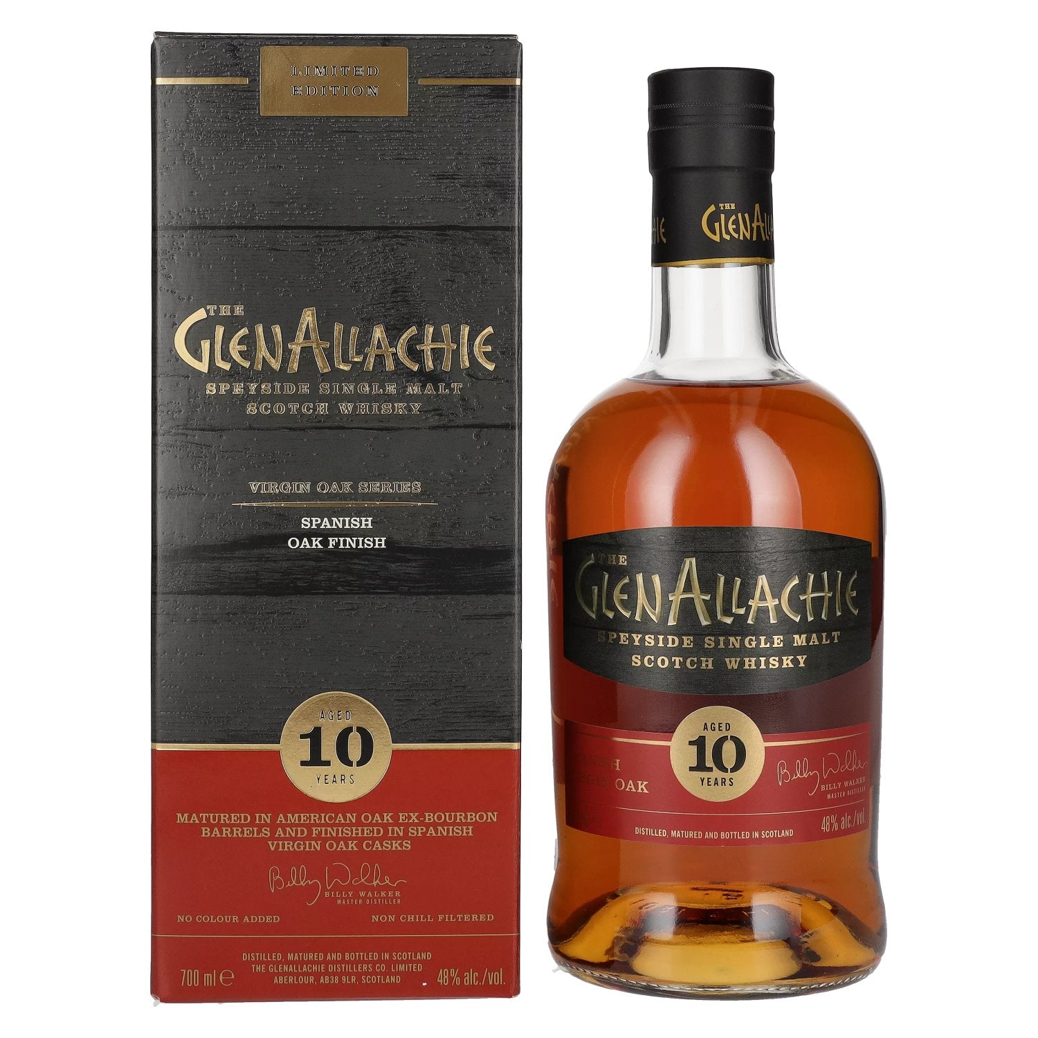 The GlenAllachie 10 Years Old SPANISH VIRGIN OAK FINISH 48% Vol. 0,7l in Giftbox