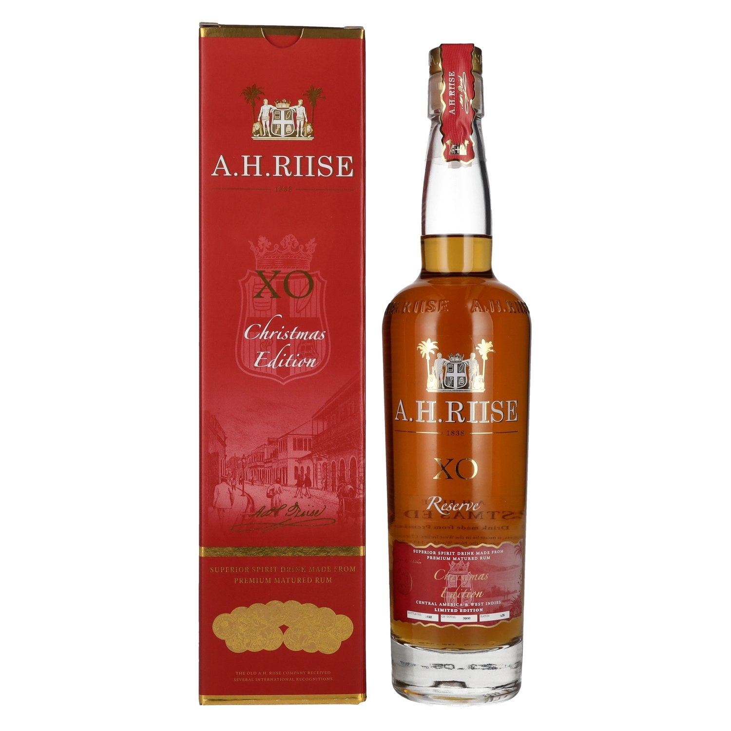 A.H. Riise X.O. Reserve Christmas Superior Spirit Drink 2020 40% Vol. 0,7l in Giftbox