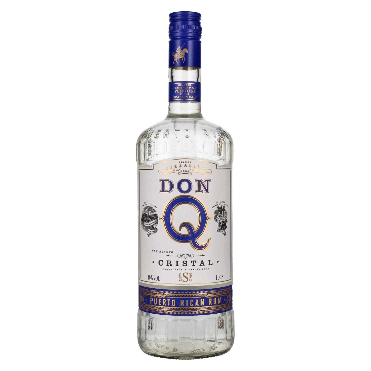 Don Q CRISTAL Puerto Rican Rum 40% Vol. 1l