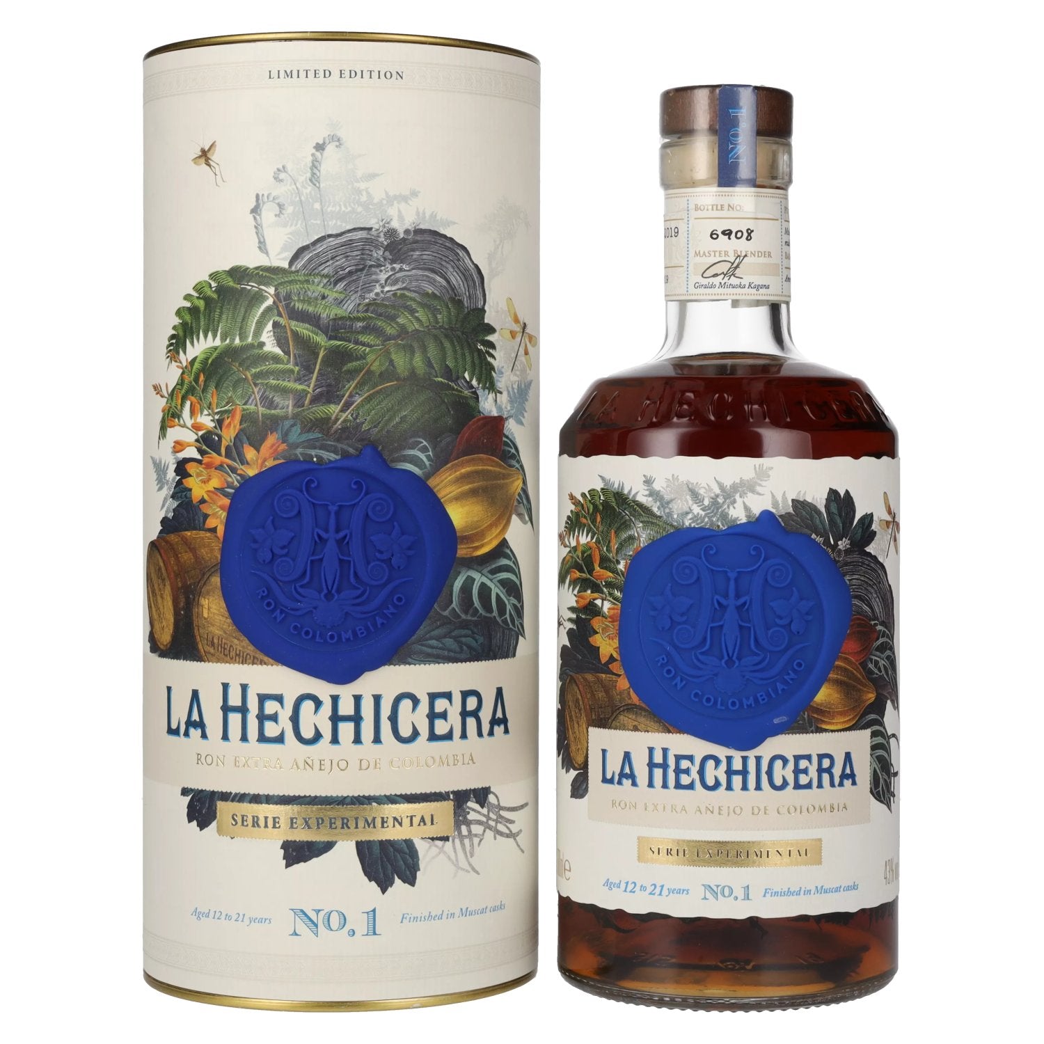 La Hechicera Ron Extra Anejo de Colombia SERIE EXPERIMENTAL No. 1 43% Vol. 0,7l in Giftbox