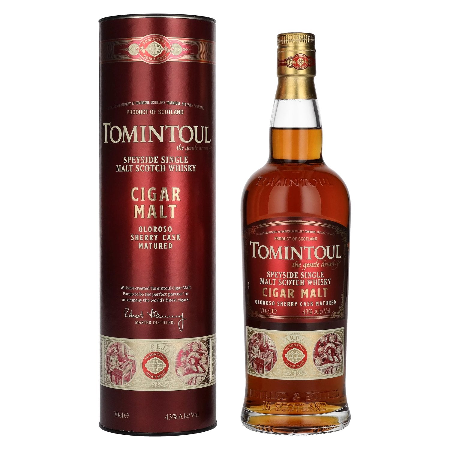 Tomintoul CIGAR MALT Speyside Single Malt 43% Vol. 0,7l in Giftbox