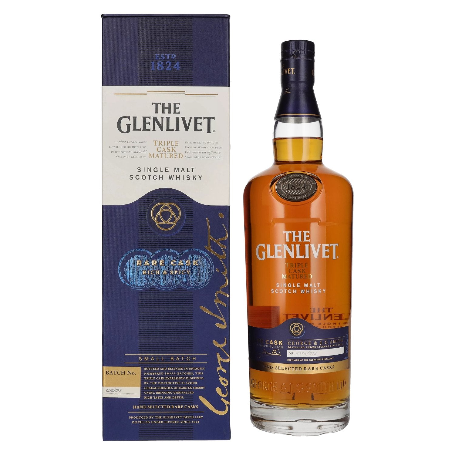 The Glenlivet RARE CASK Small Batch No. 9378/012 40% Vol. 1l in Giftbox