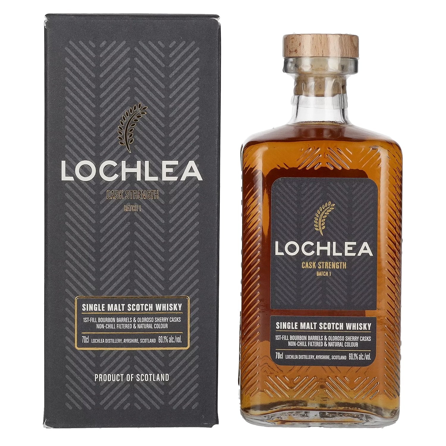 Lochlea CASK STRENGTH Single Malt Whisky Batch 1 60,1% Vol. 0,7l in Giftbox