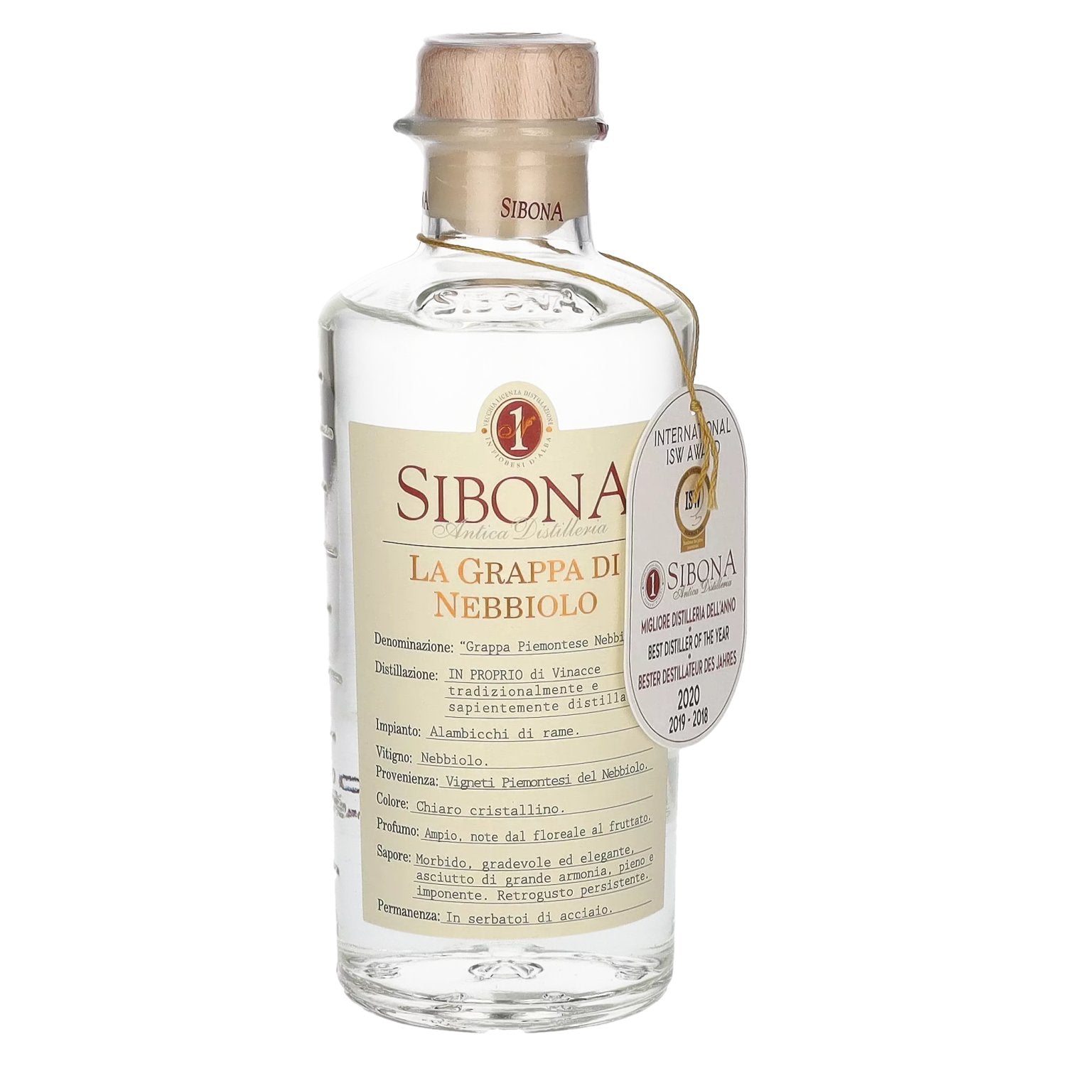 Sibona La Grappa di NEBBIOLO 40% Vol. 0,5l