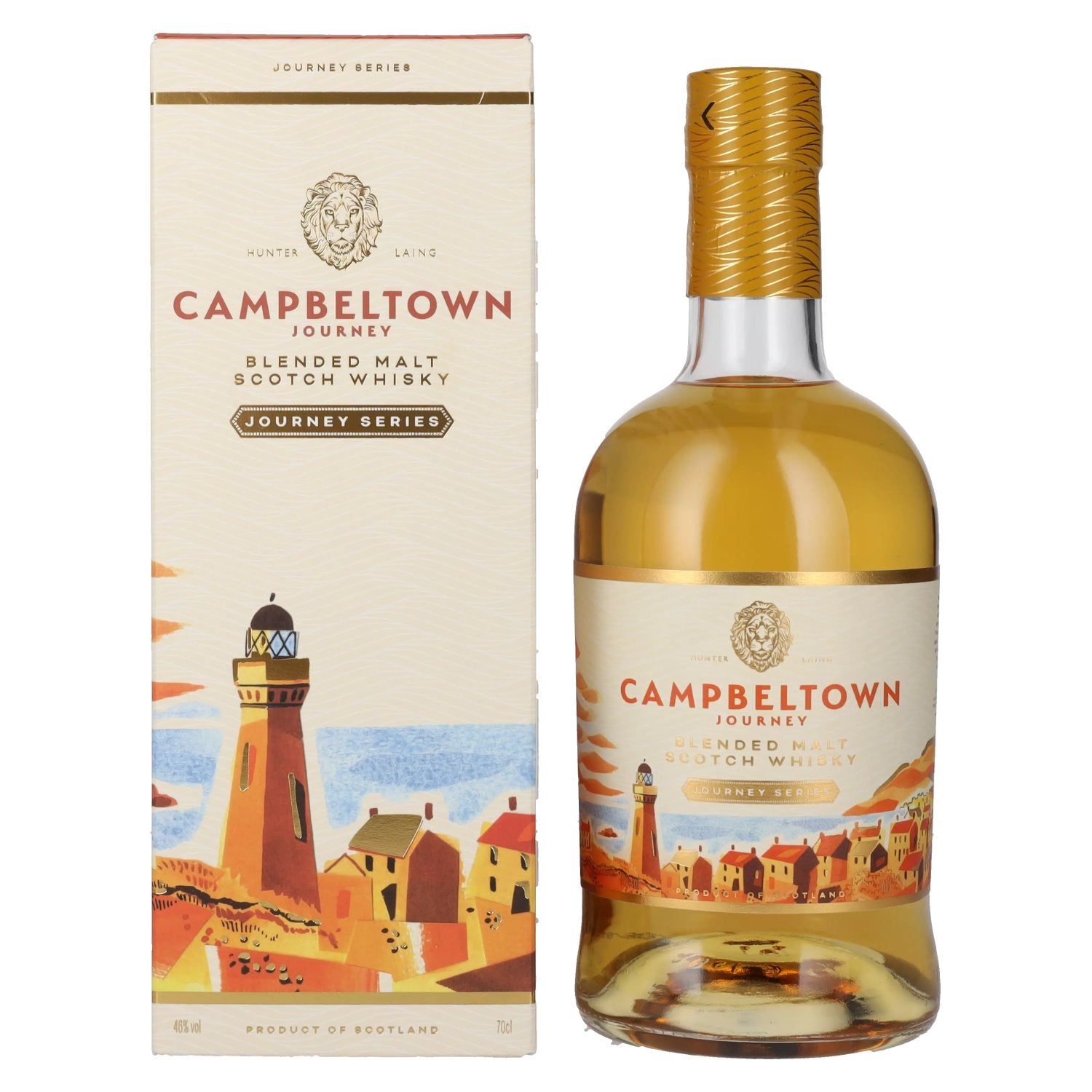 Hunter Laing CAMPBELTOWN JOURNEY Blended Malt 46% Vol. 0,7l in Giftbox