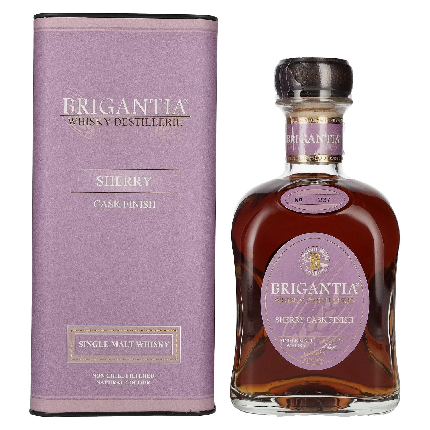 Steinhauser BRIGANTIA Single Malt Whisky SHERRY Cask Finish 46% Vol. 0,7l in Giftbox