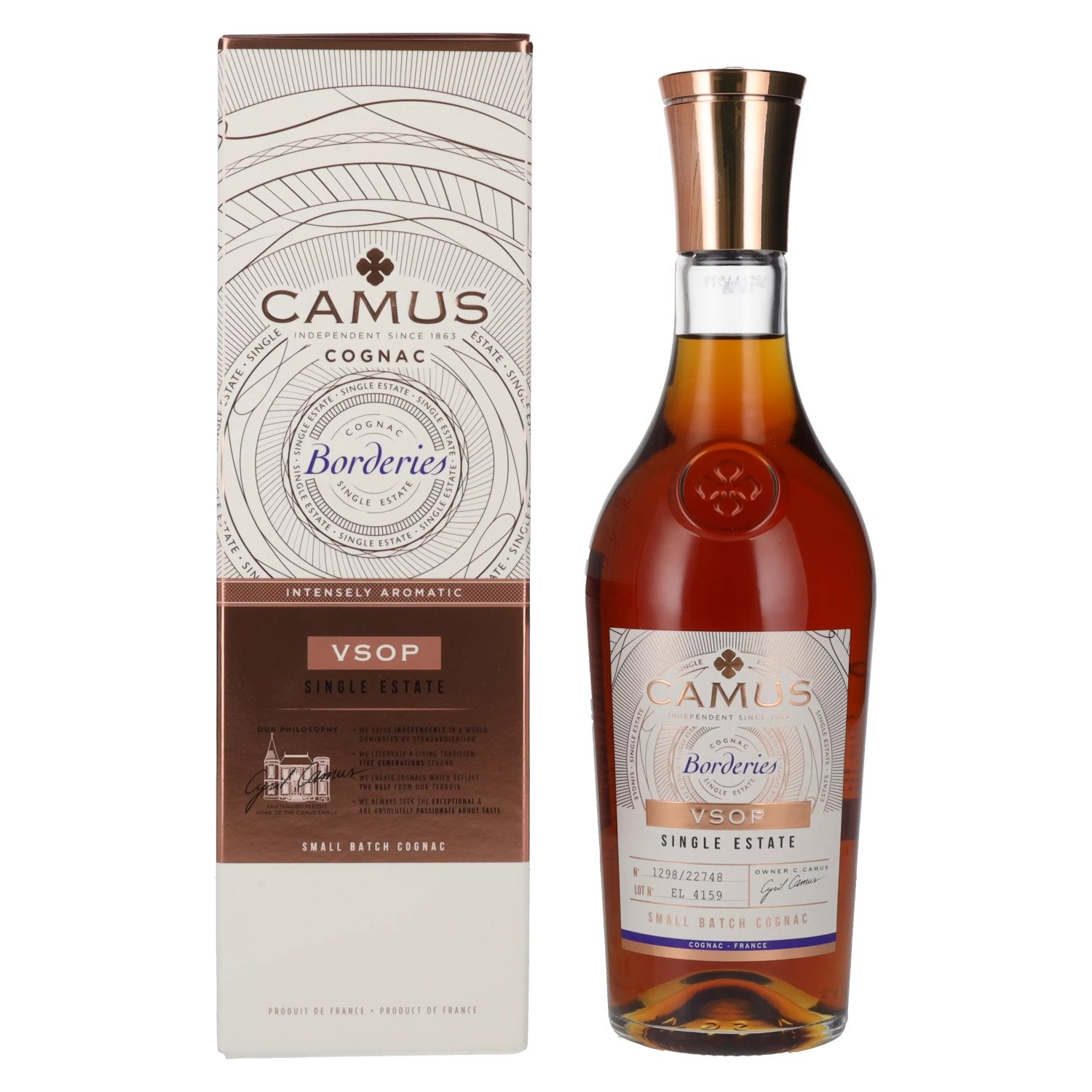 Camus VSOP Borderies Single Estate Cognac 40% Vol. 0,7l in Giftbox