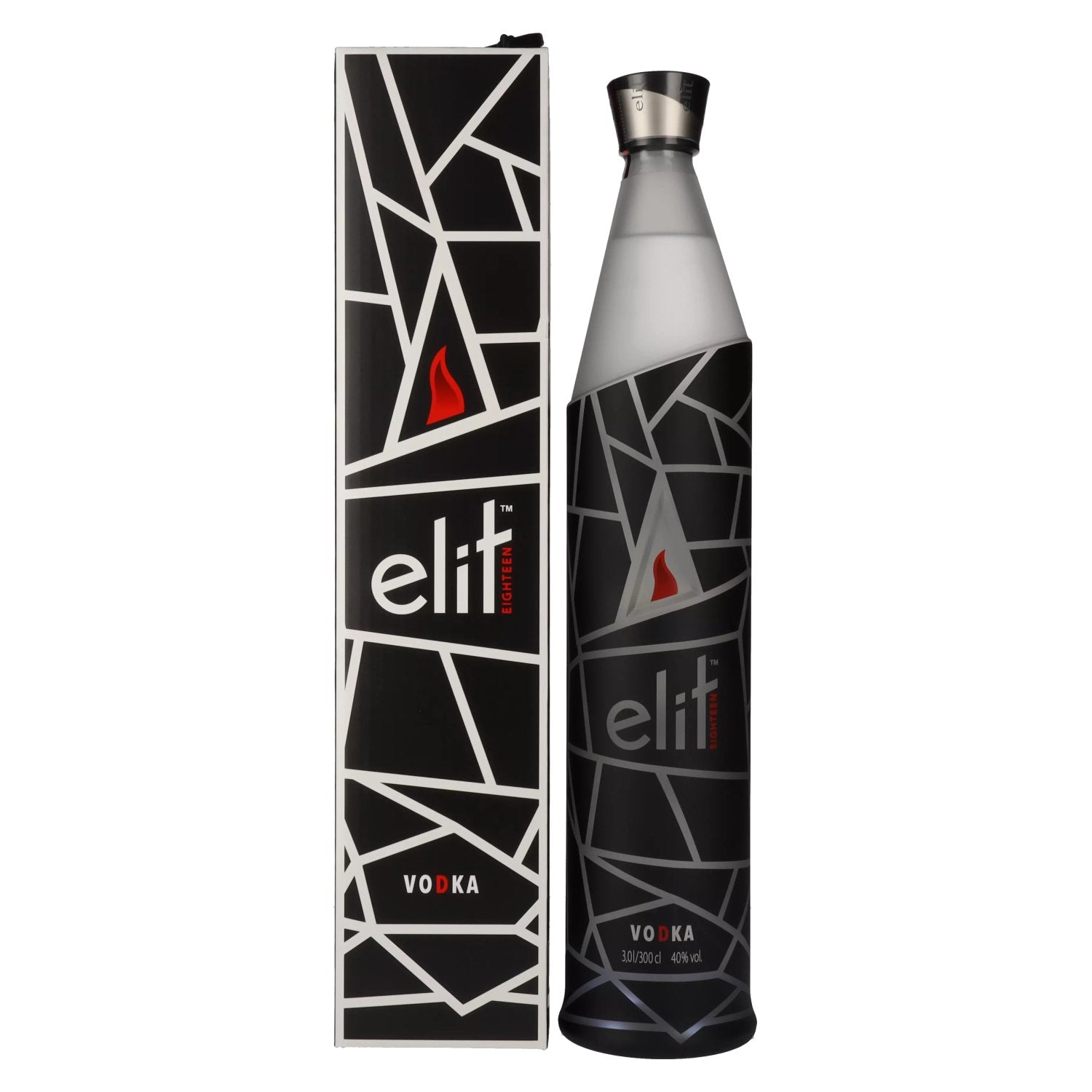 Elit Eighteen Vodka 40% Vol. 3l in Giftbox with LED Lichtsticker