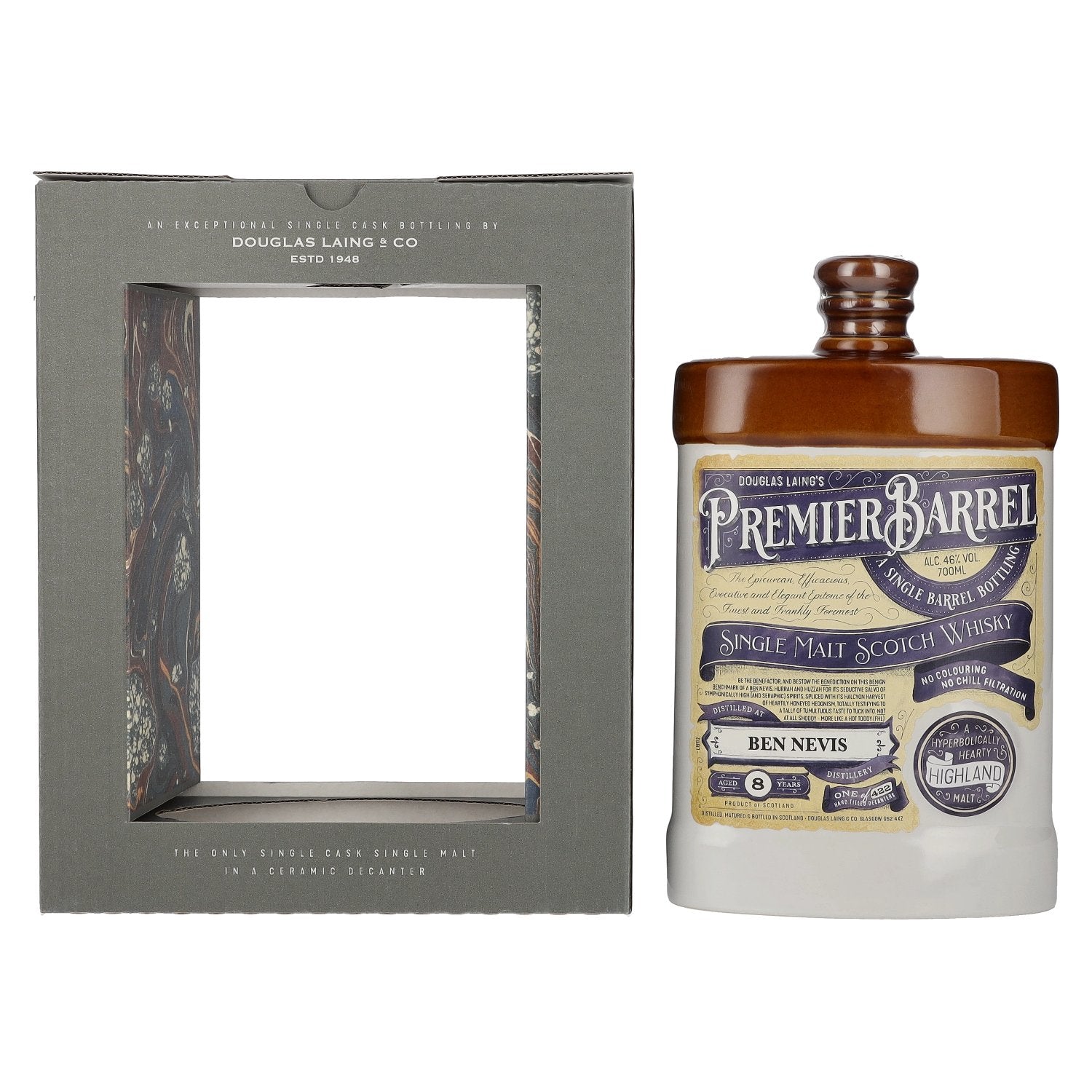 Douglas Laing PREMIER BARREL Ben Nevis 8 Years Old Single Cask Malt 2014 46% Vol. 0,7l in Giftbox