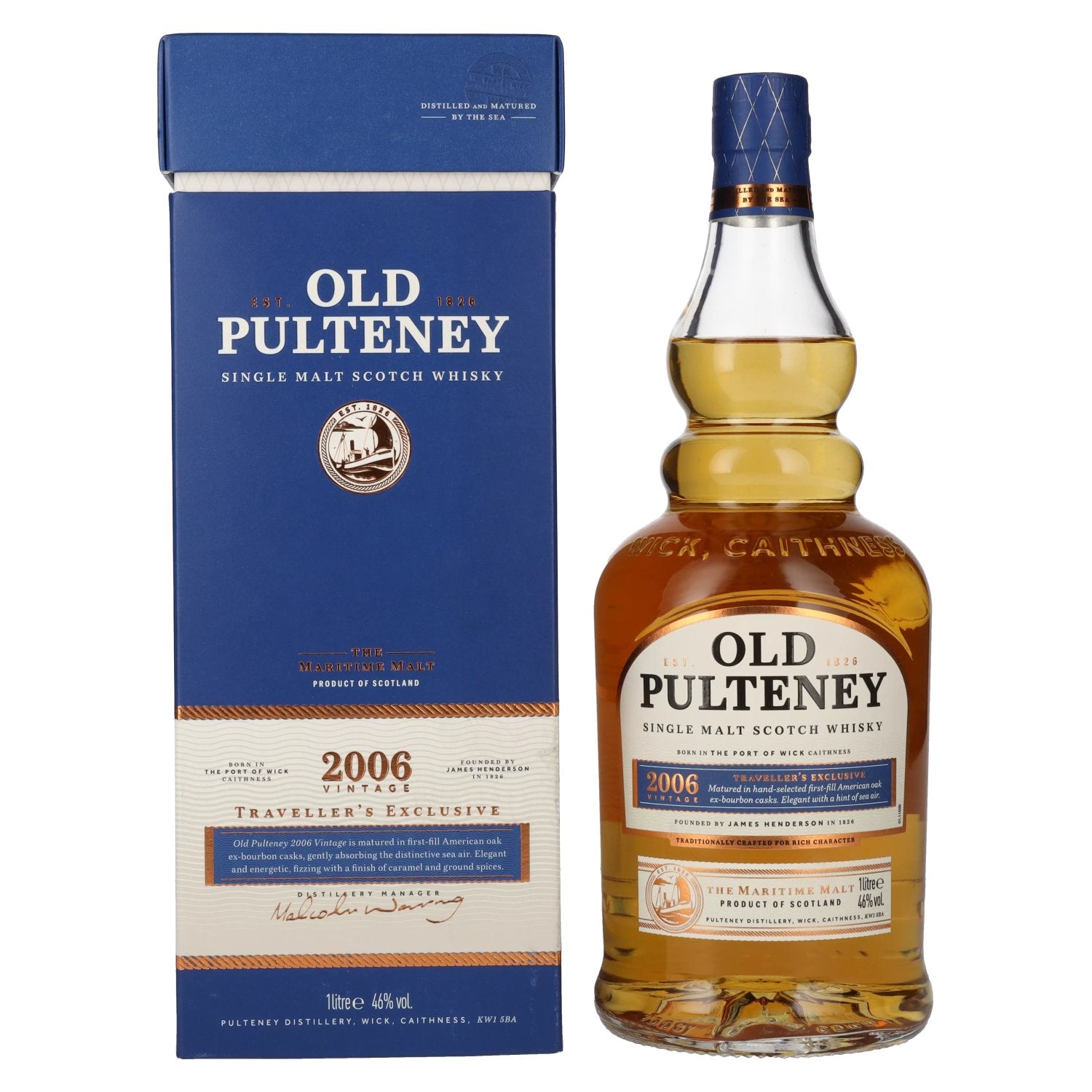 Old Pulteney TRAVELLER'S EXCLUSIVE Vintage 2006 46% Vol. 1l in Giftbox