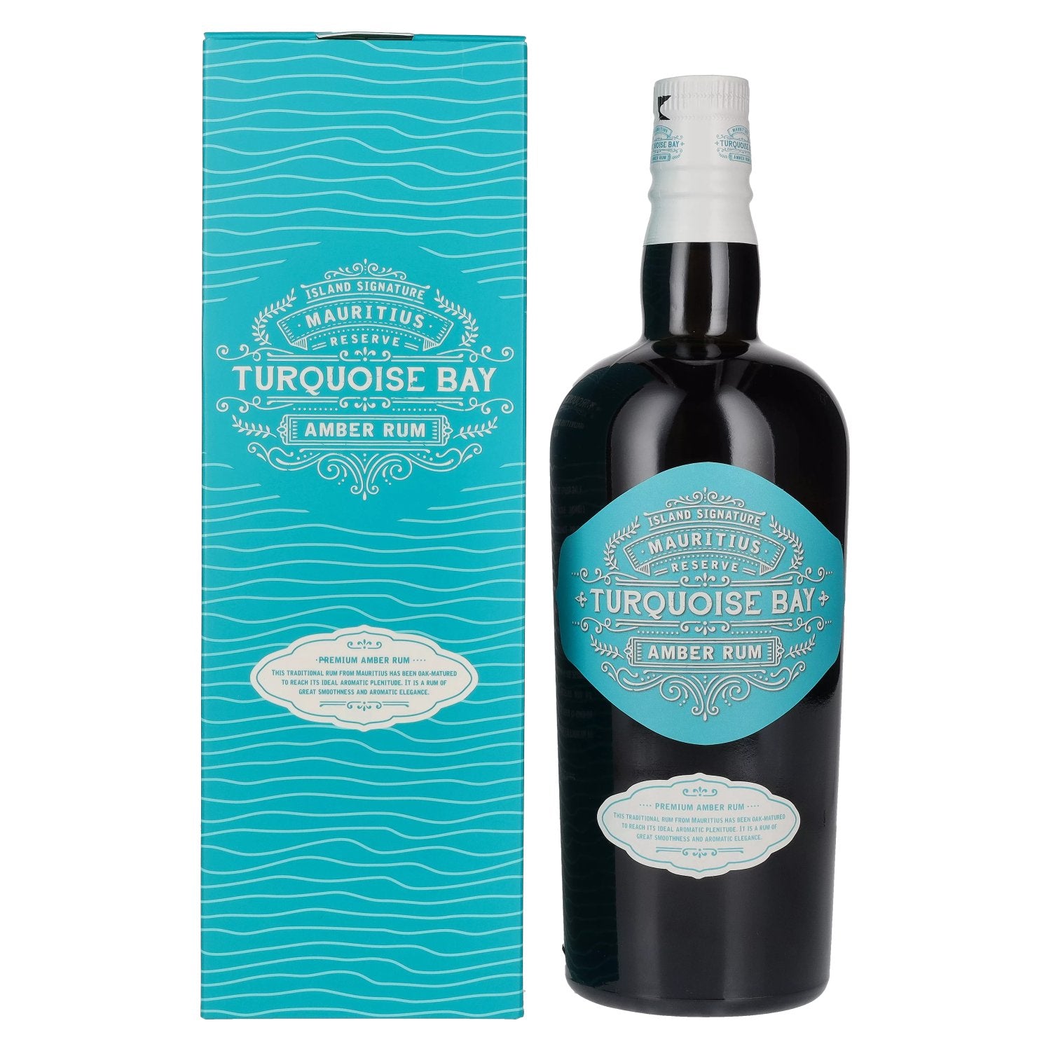 Turquoise Bay Amber Rum Reserve 40% Vol. 0,7l in Giftbox