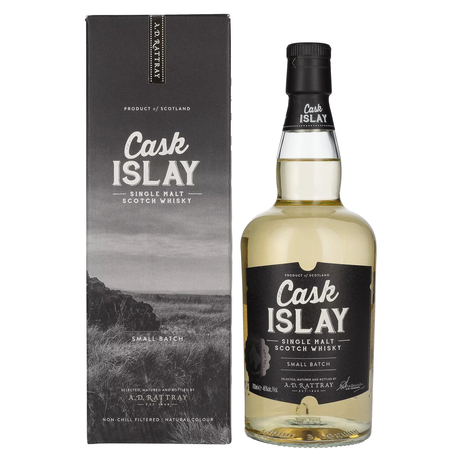 A.D. Rattray Cask ISLAY Single Malt Scotch Whisky 46% Vol. 0,7l in Giftbox