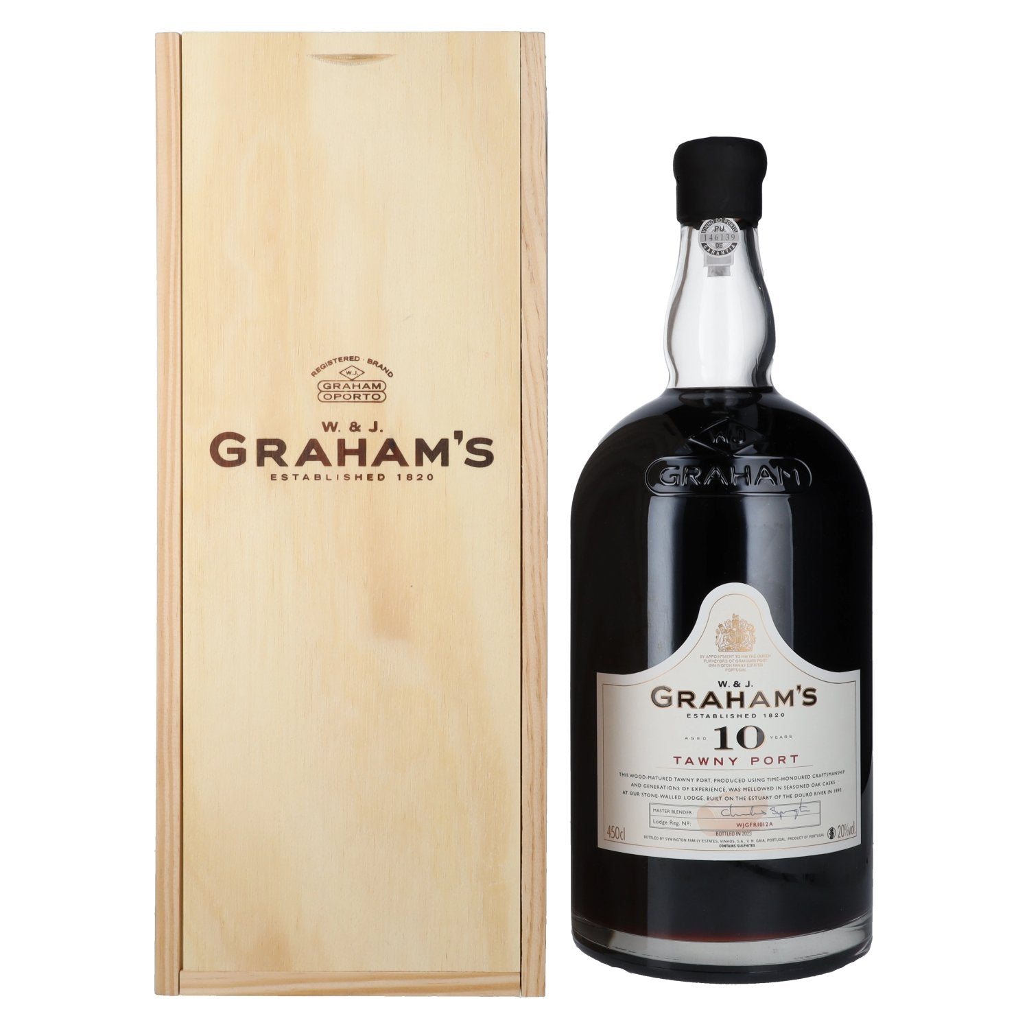 W. & J. Graham's Tawny Port 10 Years Old 20% Vol. 4,5l in Holzkiste