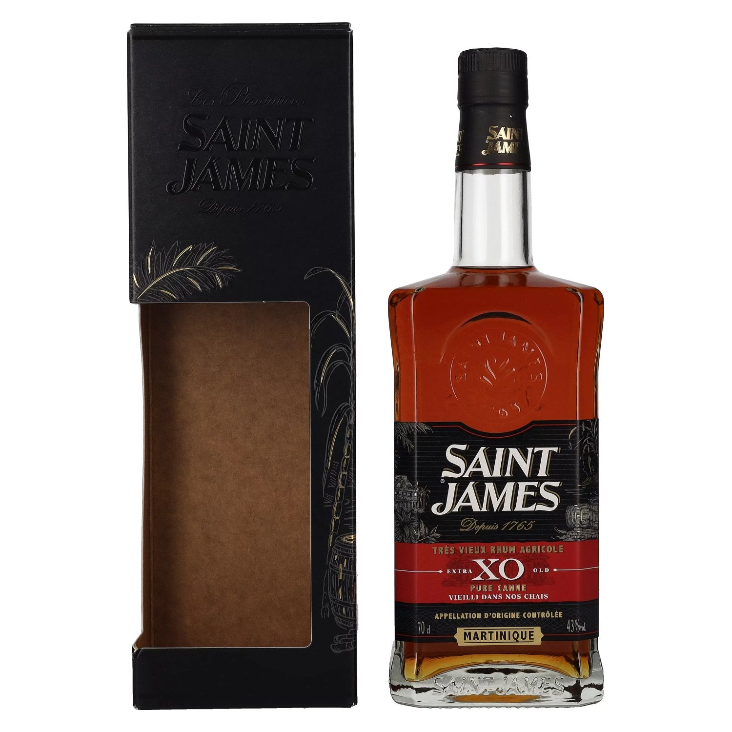 Saint James XO Rhum Vieux Agricole 43% Vol. 0,7l in Giftbox