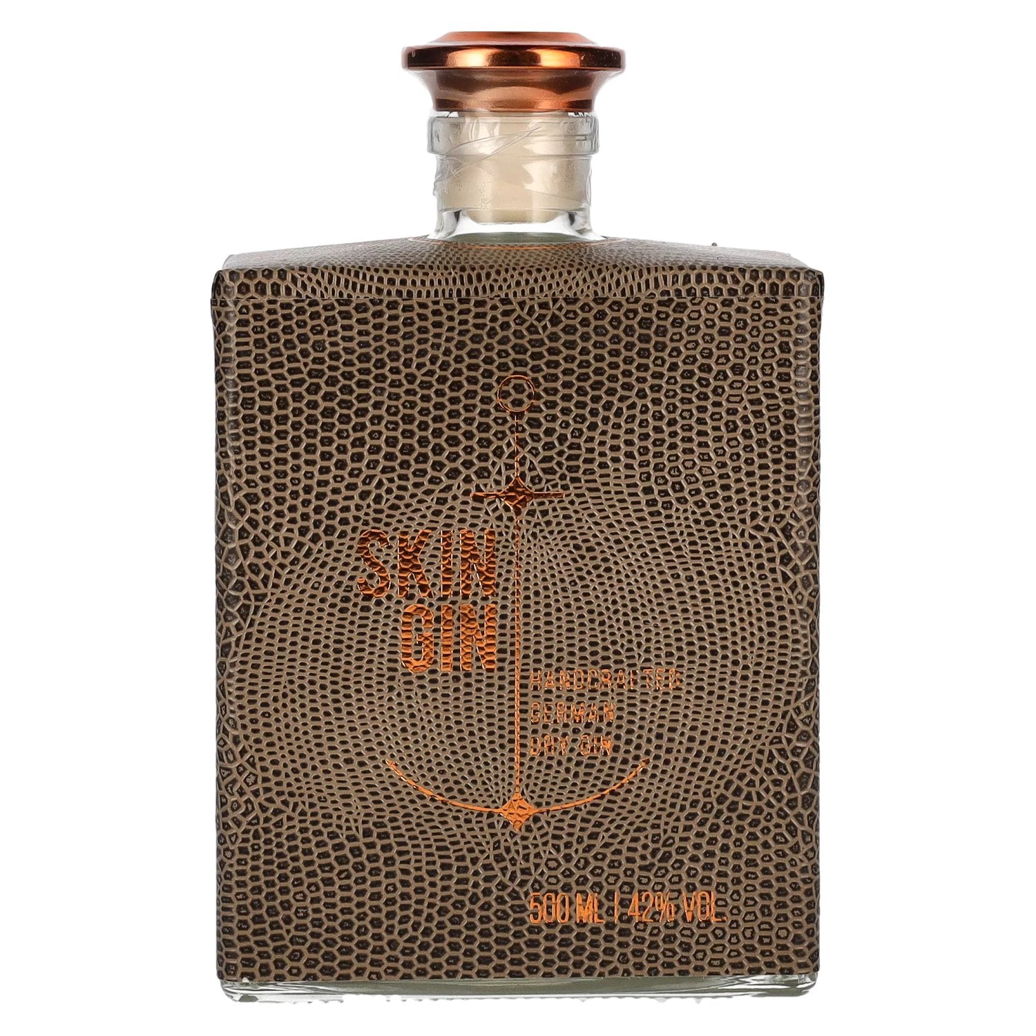 Skin Gin Handcrafted German Dry Gin Reptile Brown Skin 42% Vol. 0,5l