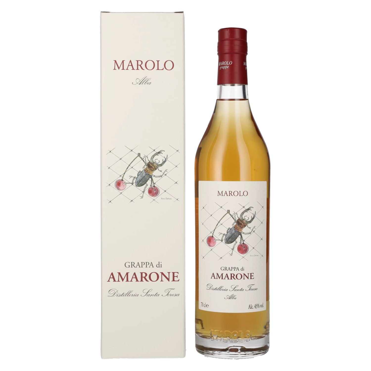 Marolo Alba Grappa di AMARONE 45% Vol. 0,7l in Giftbox