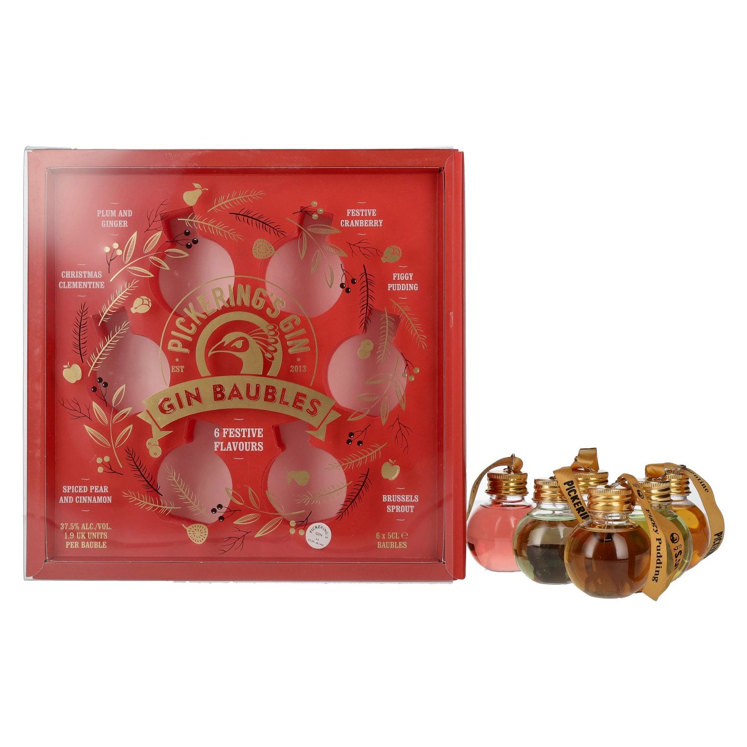 Pickering's Christmas Gin Baubles 37,5% Vol. 6x0,05l in Giftbox