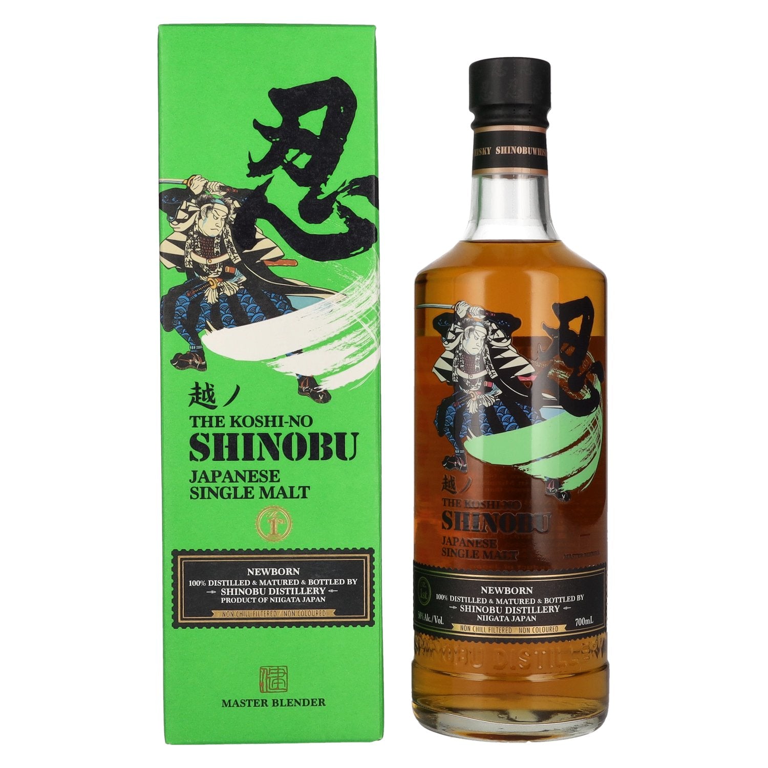 The Koshi-No Shinobu Newborn Japanese Single Malt 50% Vol. 0,7l in Giftbox