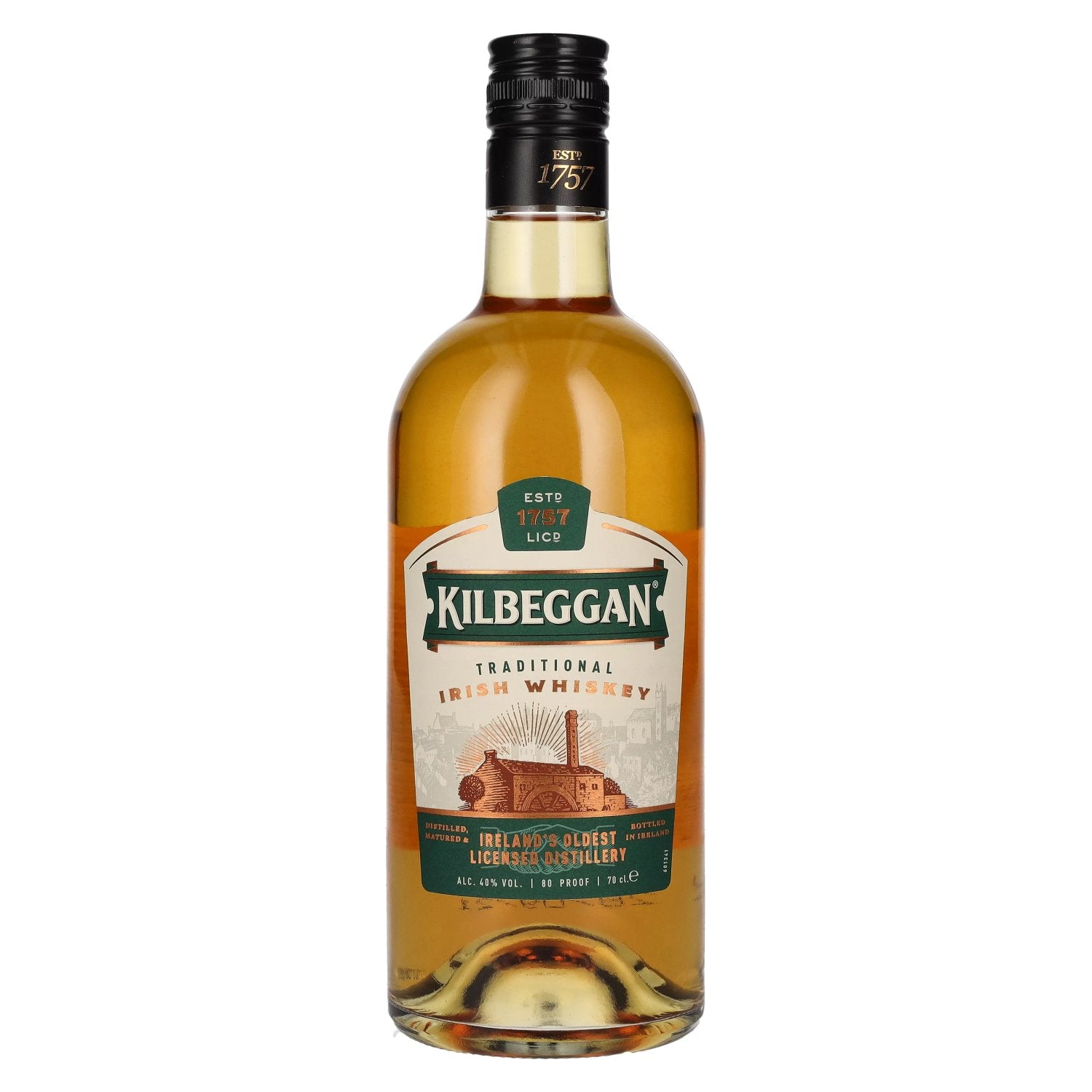 Kilbeggan Traditional Irish Whiskey 40% Vol. 0,7l