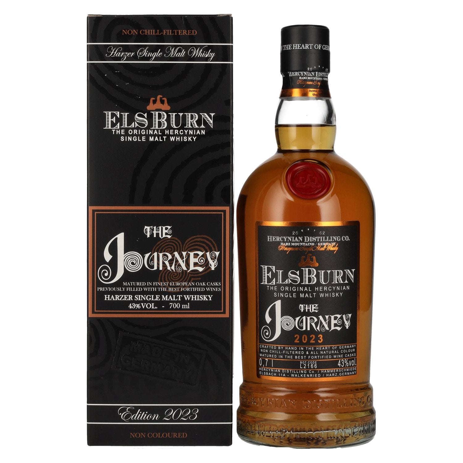 Elsburn The JOURNEY Harzer Single Malt Whisky 2023 43% Vol. 0,7l in Giftbox