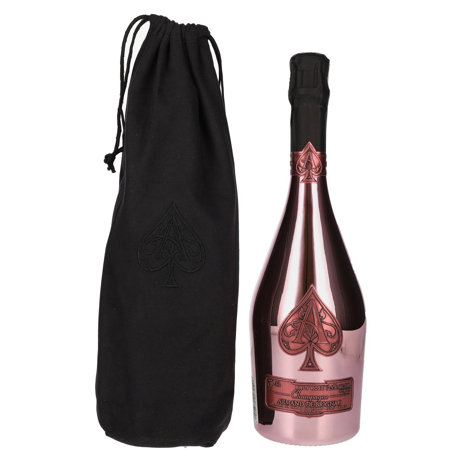 Armand de Brignac Champagne Rose Brut 12,5% Vol. 0,75l in Velvet Bag