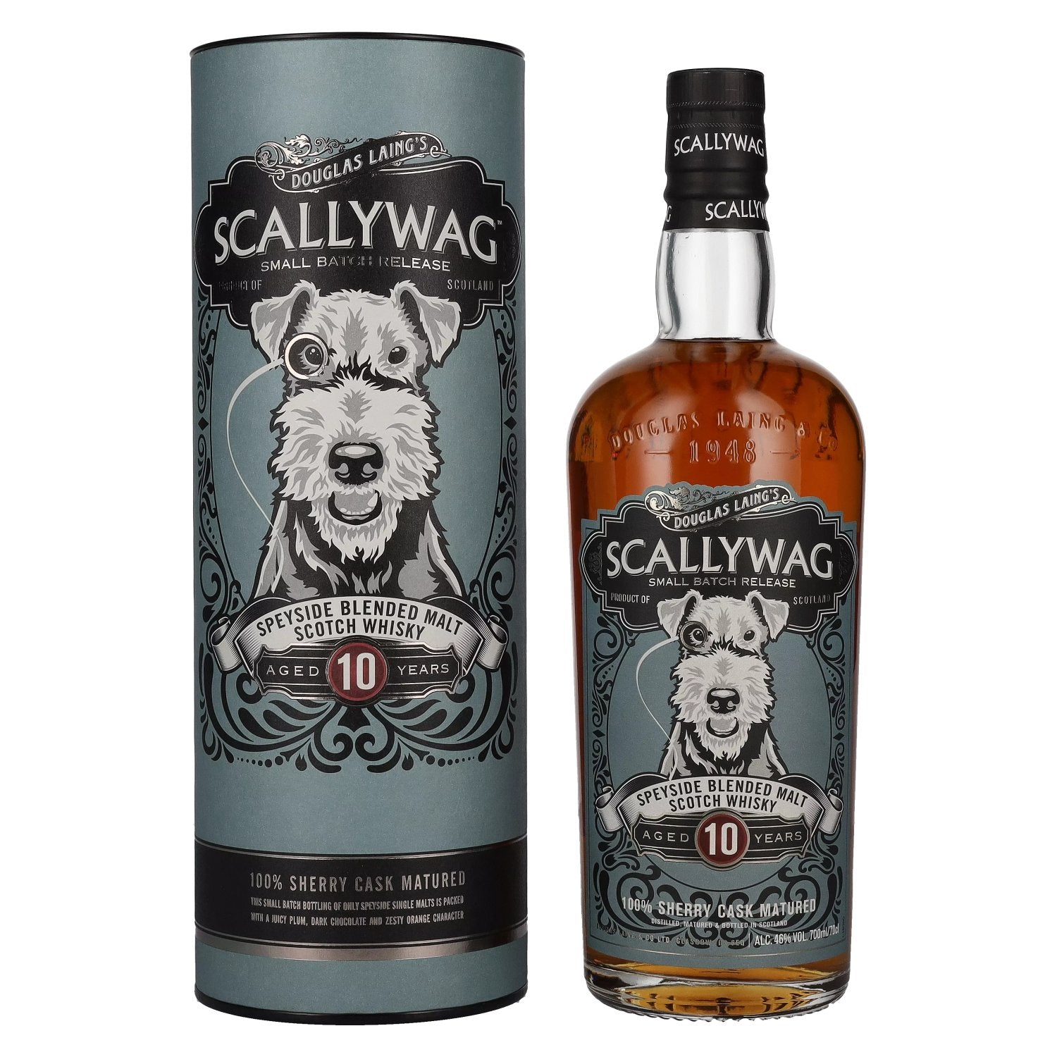 Douglas Laing SCALLYWAG 10 Years Old Speyside Blended Malt 46% Vol. 0,7l in Giftbox