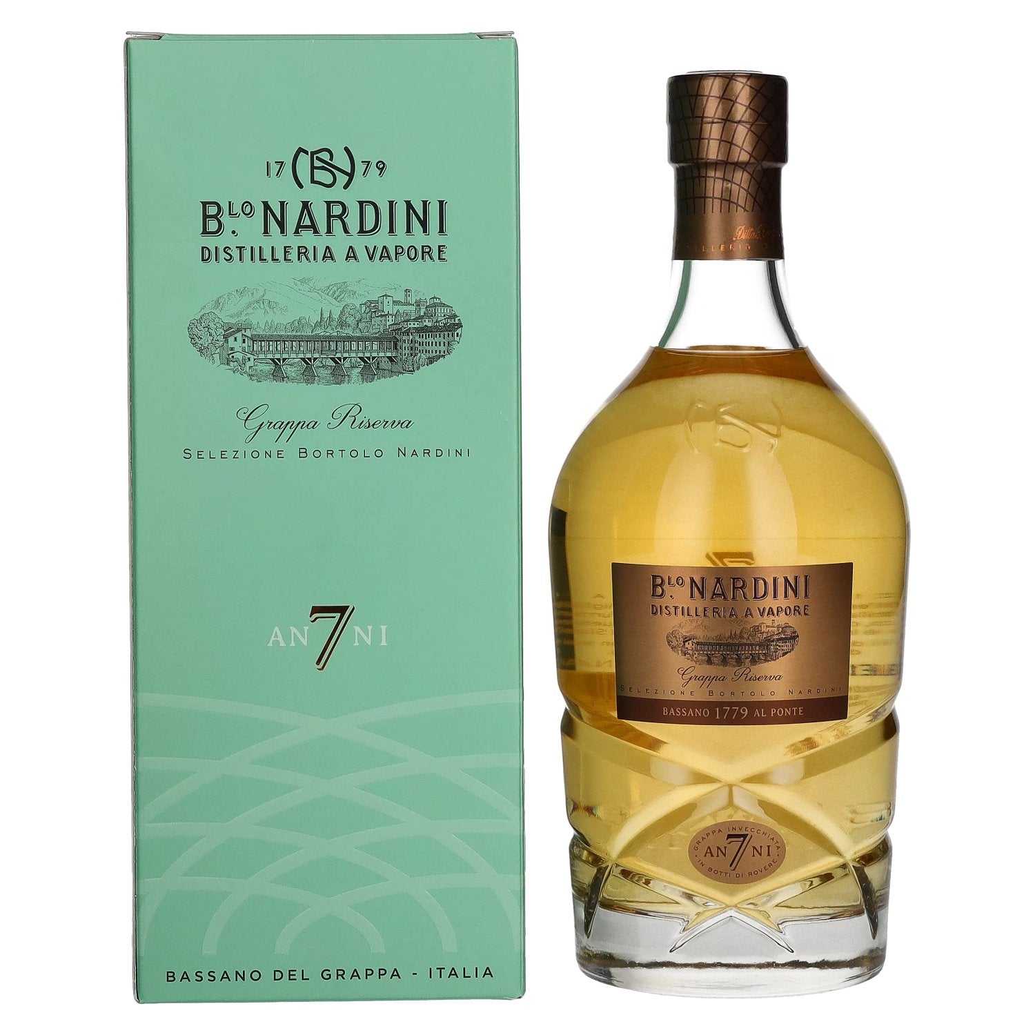 Nardini Grappa Riserva 7 ANNI 45% Vol. 0,7l in Giftbox