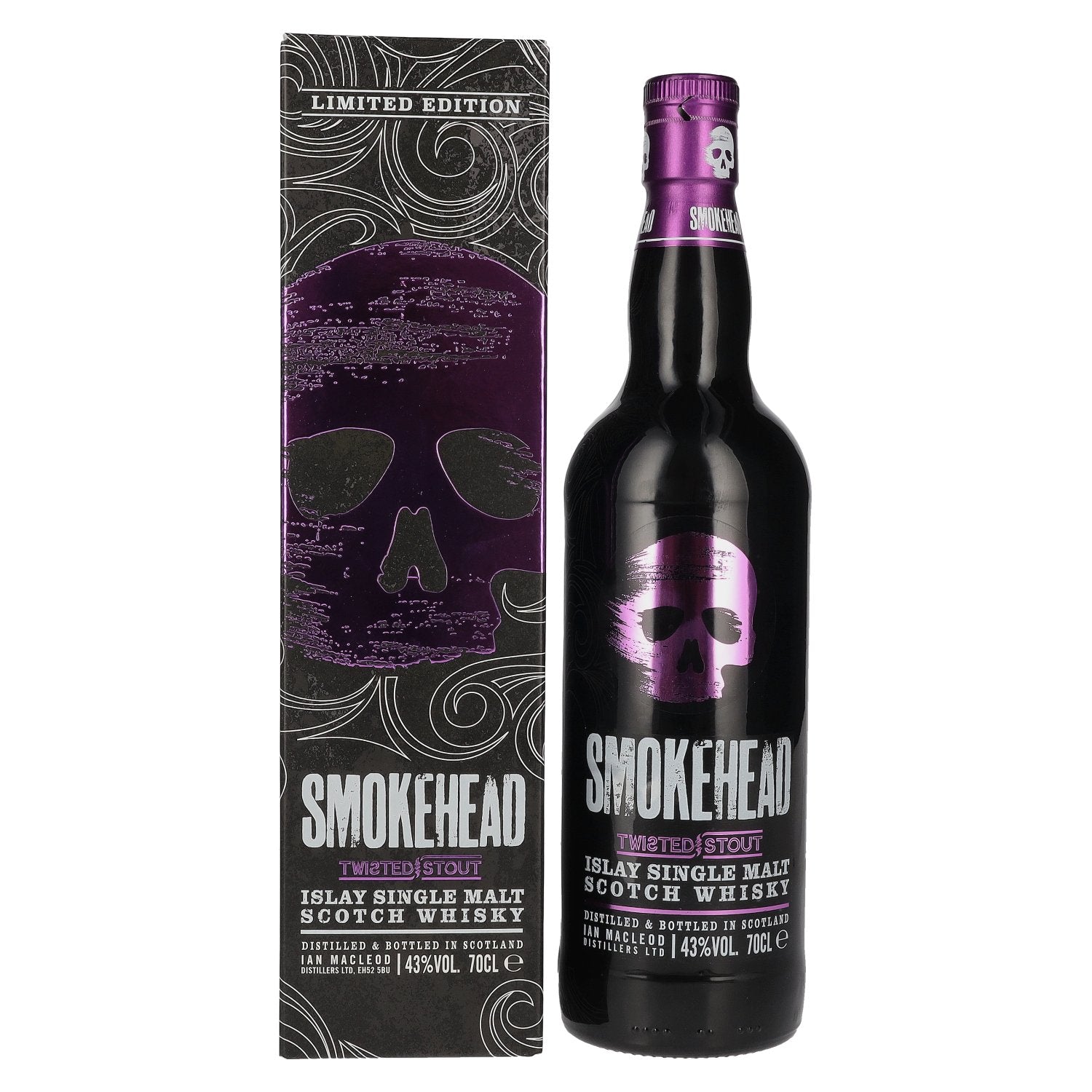 Smokehead TWISTED STOUT Islay Single Malt 43% Vol. 0,7l in Giftbox