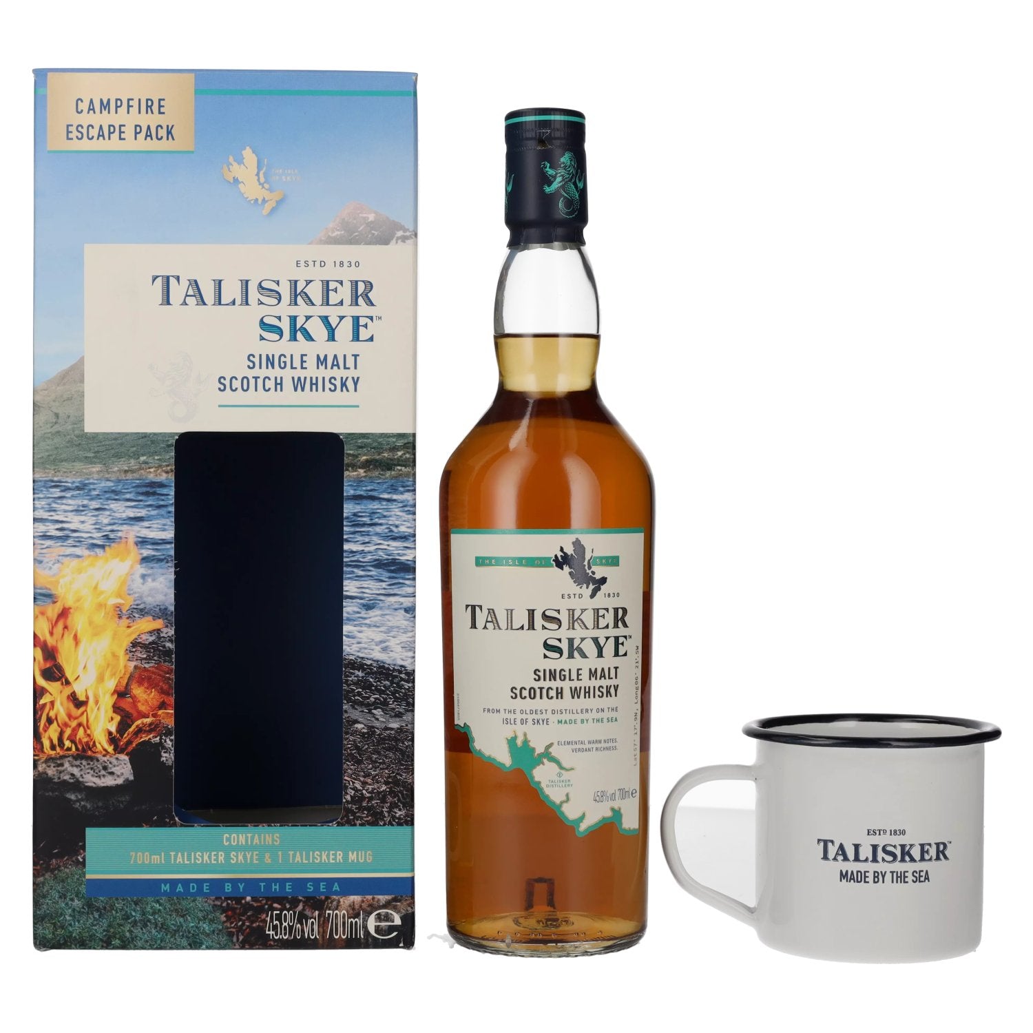 Talisker SKYE Campfire Escape Pack 45,8% Vol. 0,7l in Giftbox with Talisker Mug