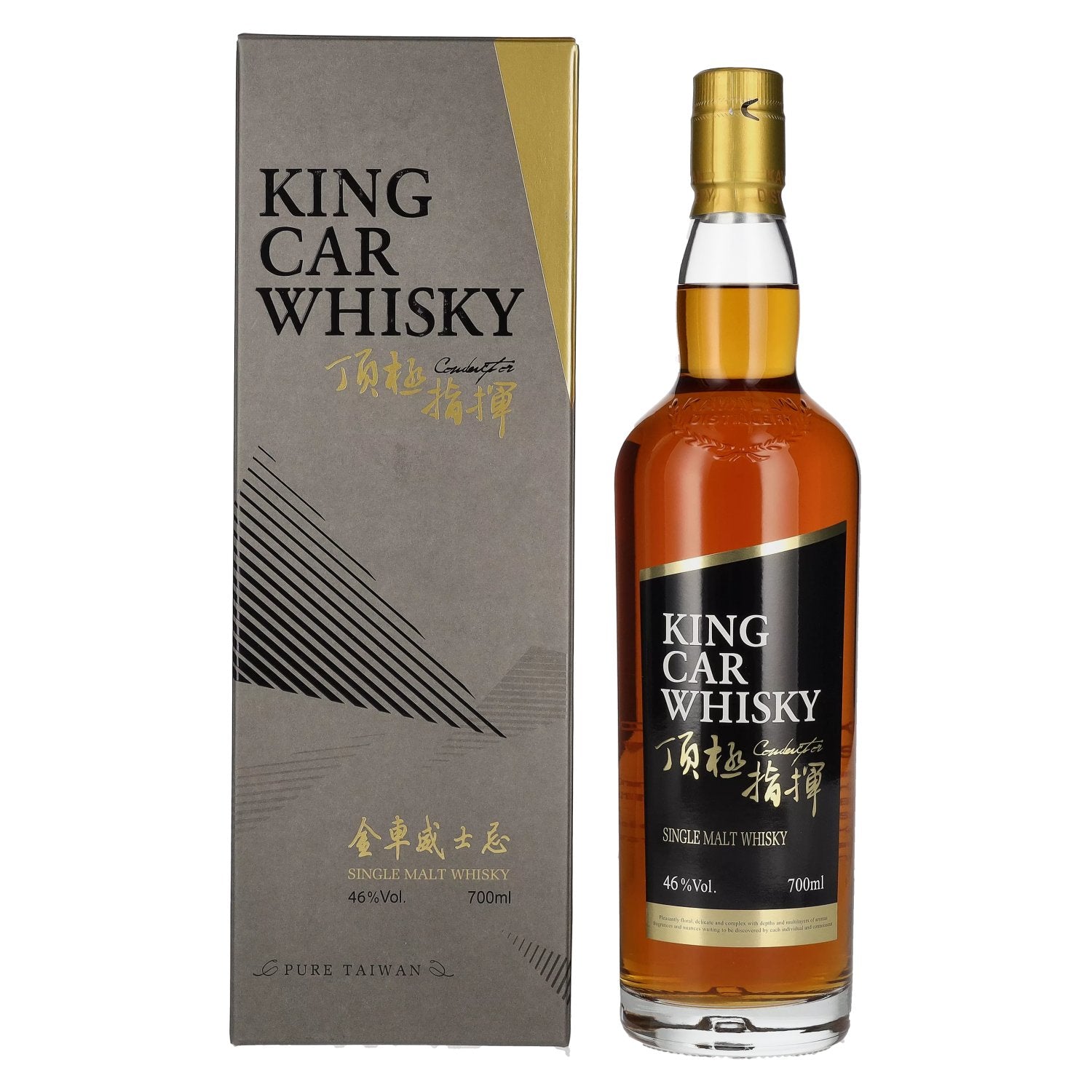 Kavalan KING CAR CONDUCTOR Single Malt Whisky 46% Vol. 0,7l in Giftbox