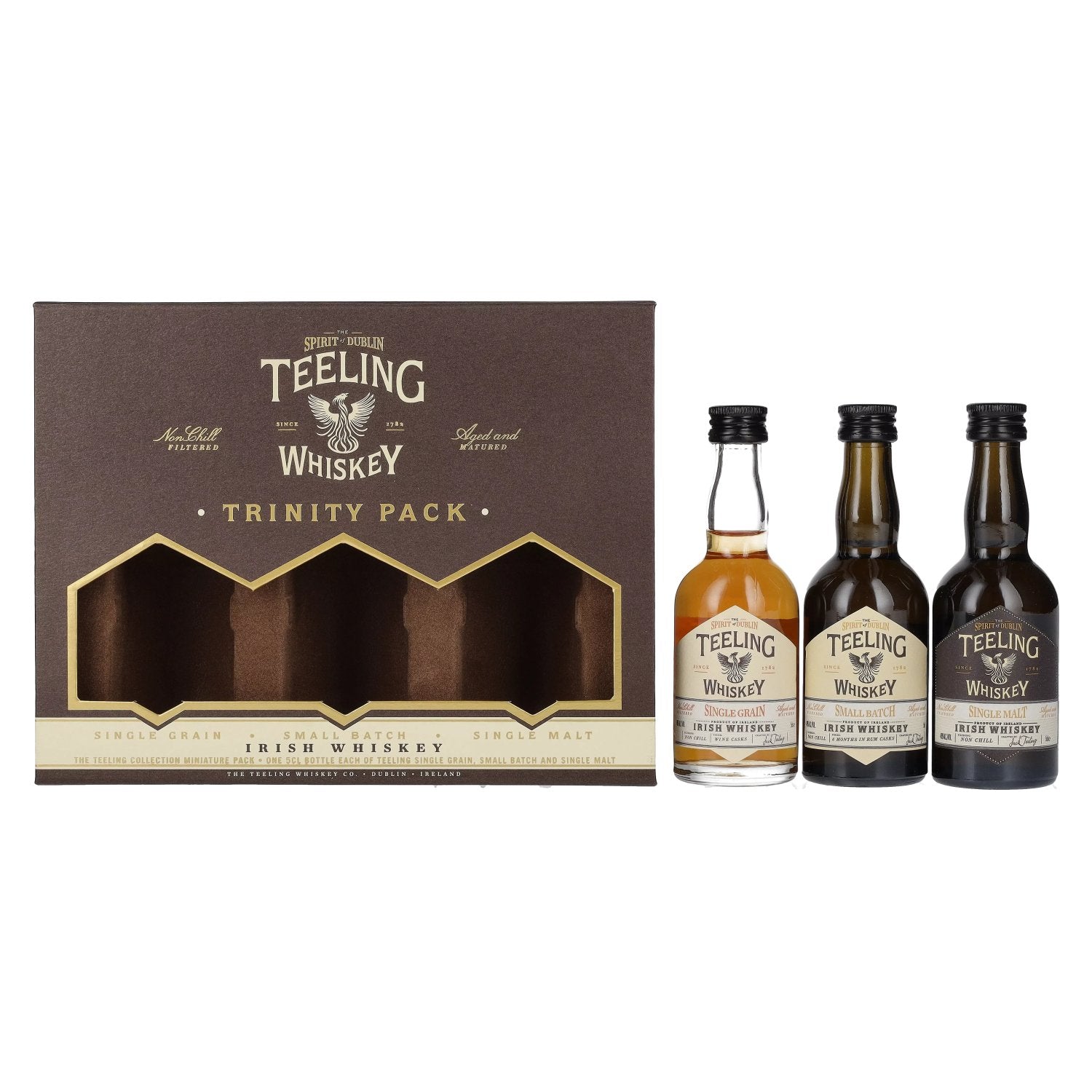 Teeling Whiskey TRINITY PACK Irish Whiskey 46% Vol. 3x0,05l