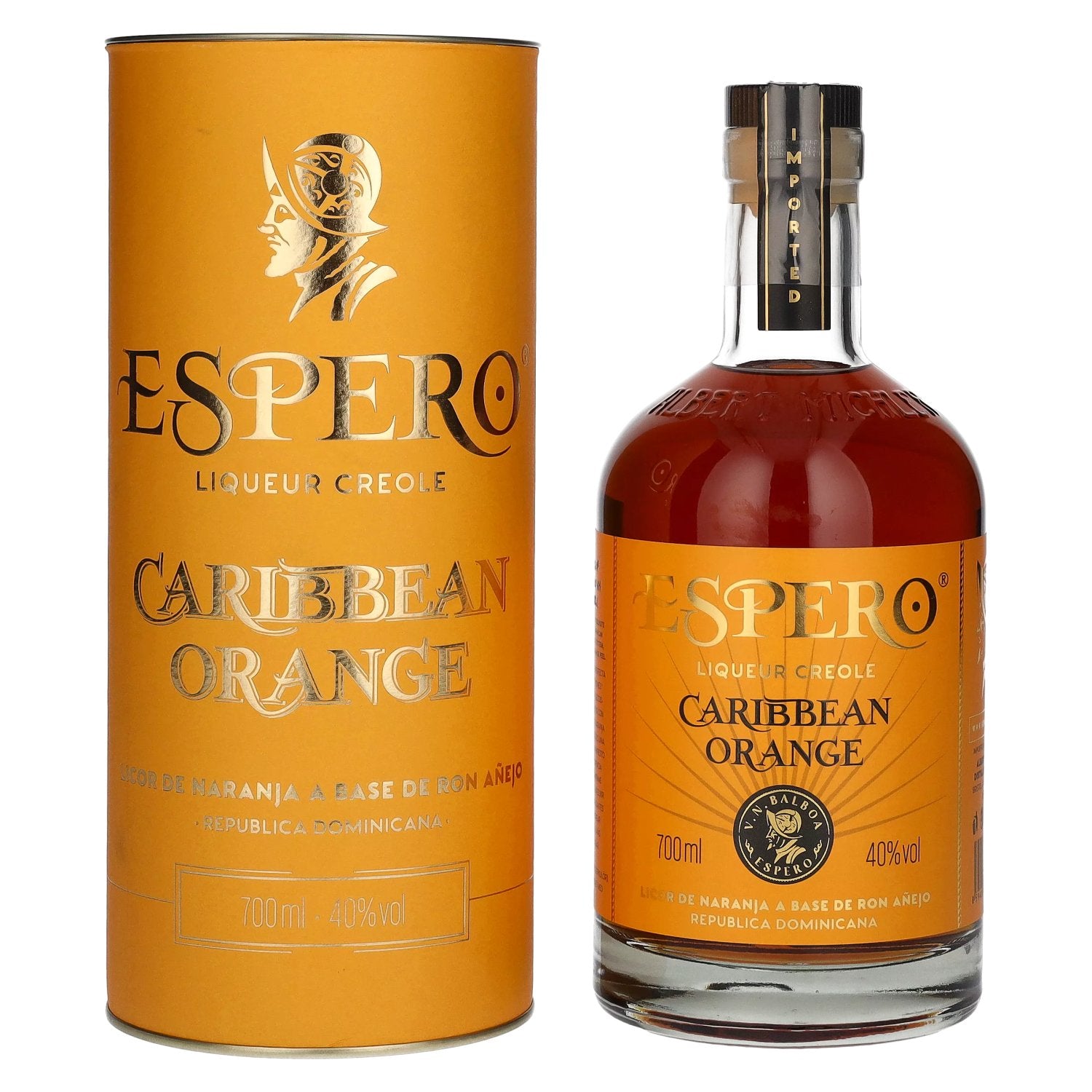 Ron Espero CARIBBEAN ORANGE Liqueur Creole 40% Vol. 0,7l in Giftbox