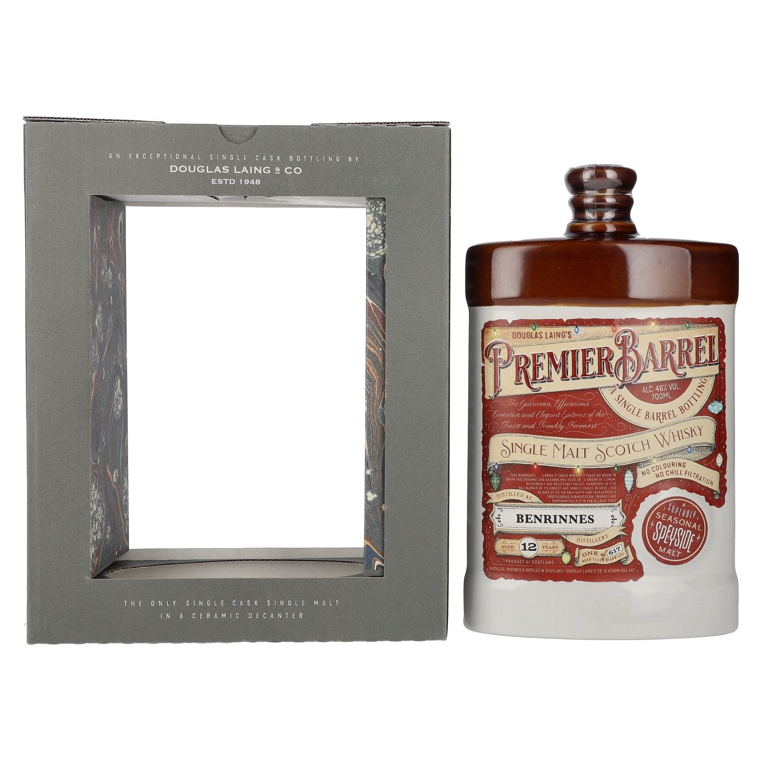 Douglas Laing PREMIER BARREL Benrinnes 12 Years Old Christmas Edition 2023 46% Vol. 0,7l in Giftbox