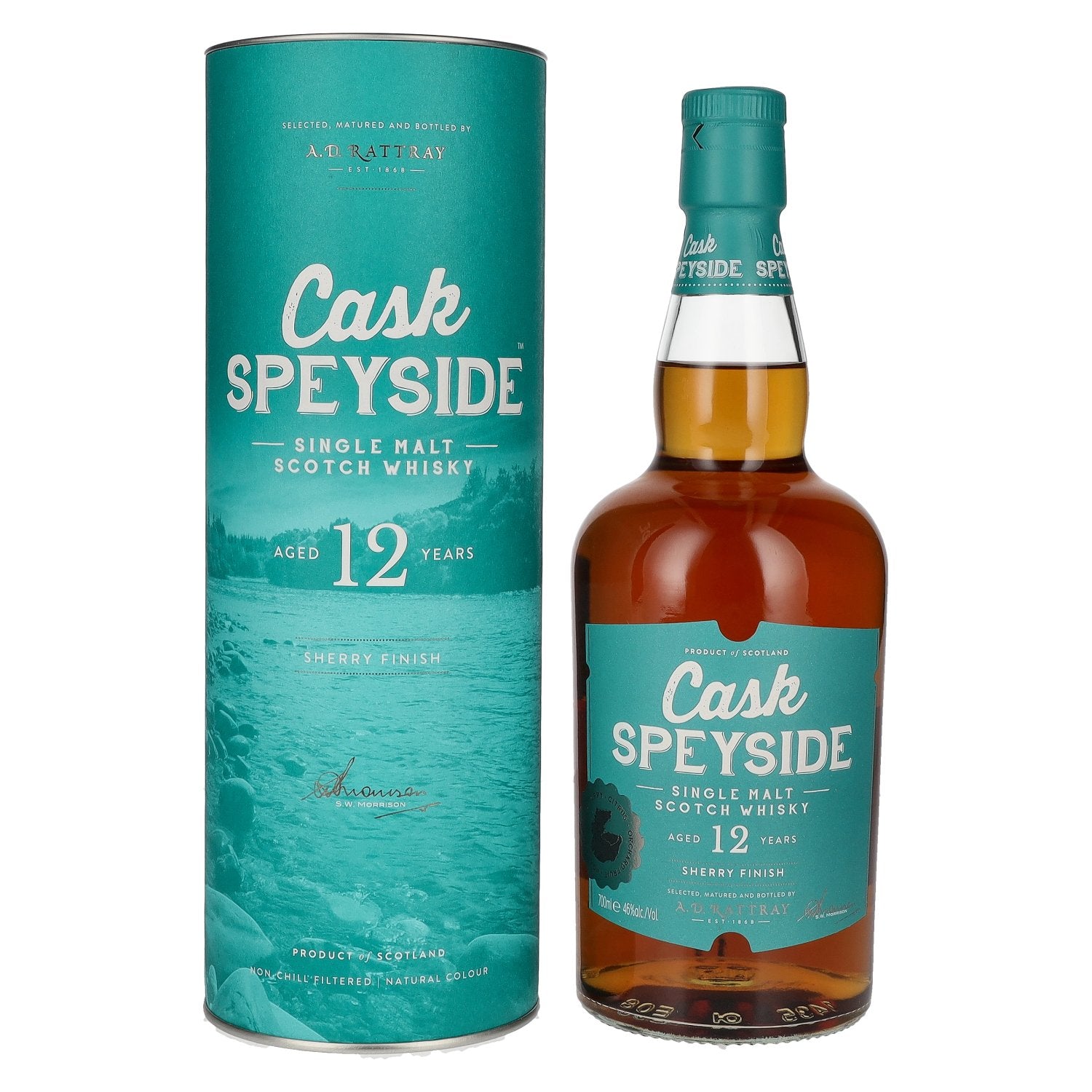 A.D. Rattray Cask SPEYSIDE 12 Years Old Single Malt SHERRY FINISH 46% Vol. 0,7l in Giftbox