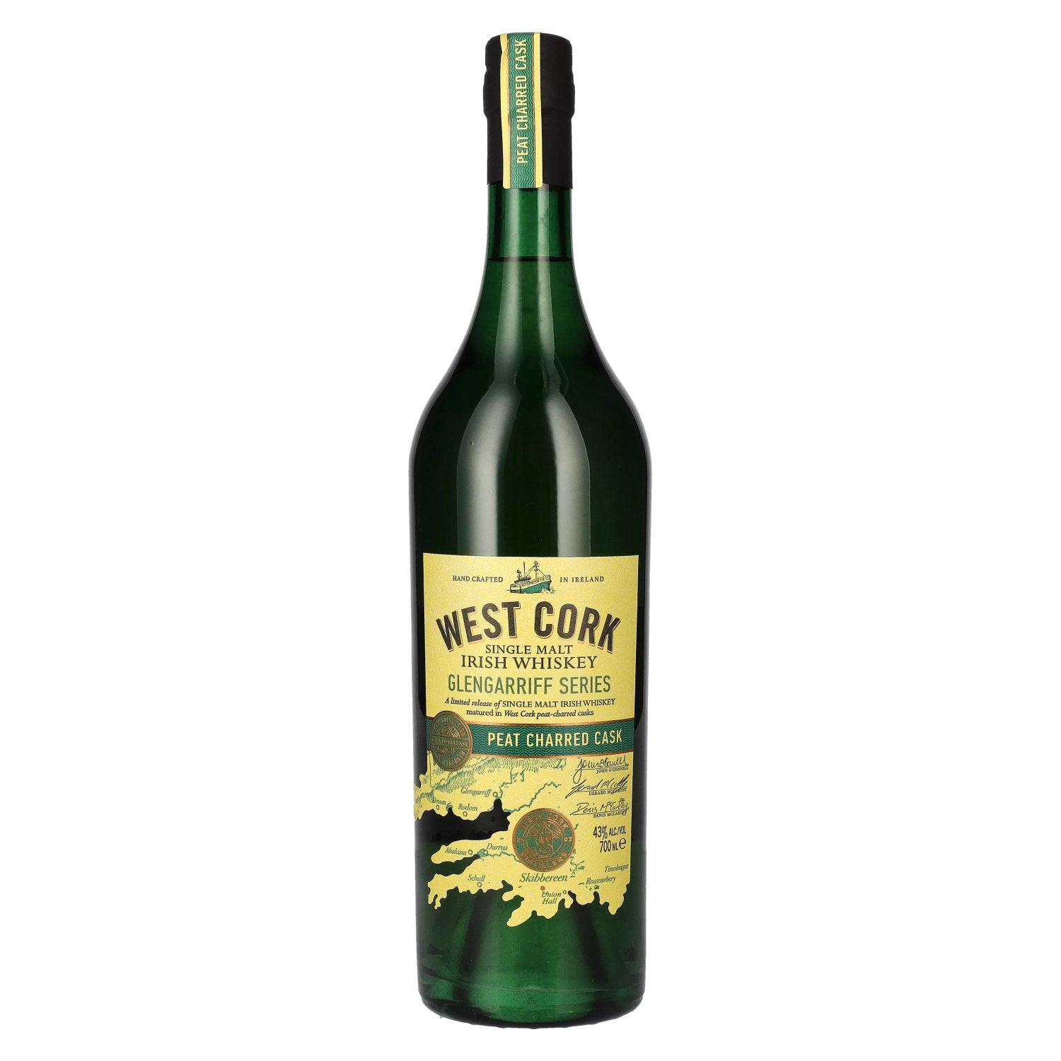 West Cork Glengarriff Series PEAT CHARRED CASK Single Malt Irish Whiskey 43% Vol. 0,7l